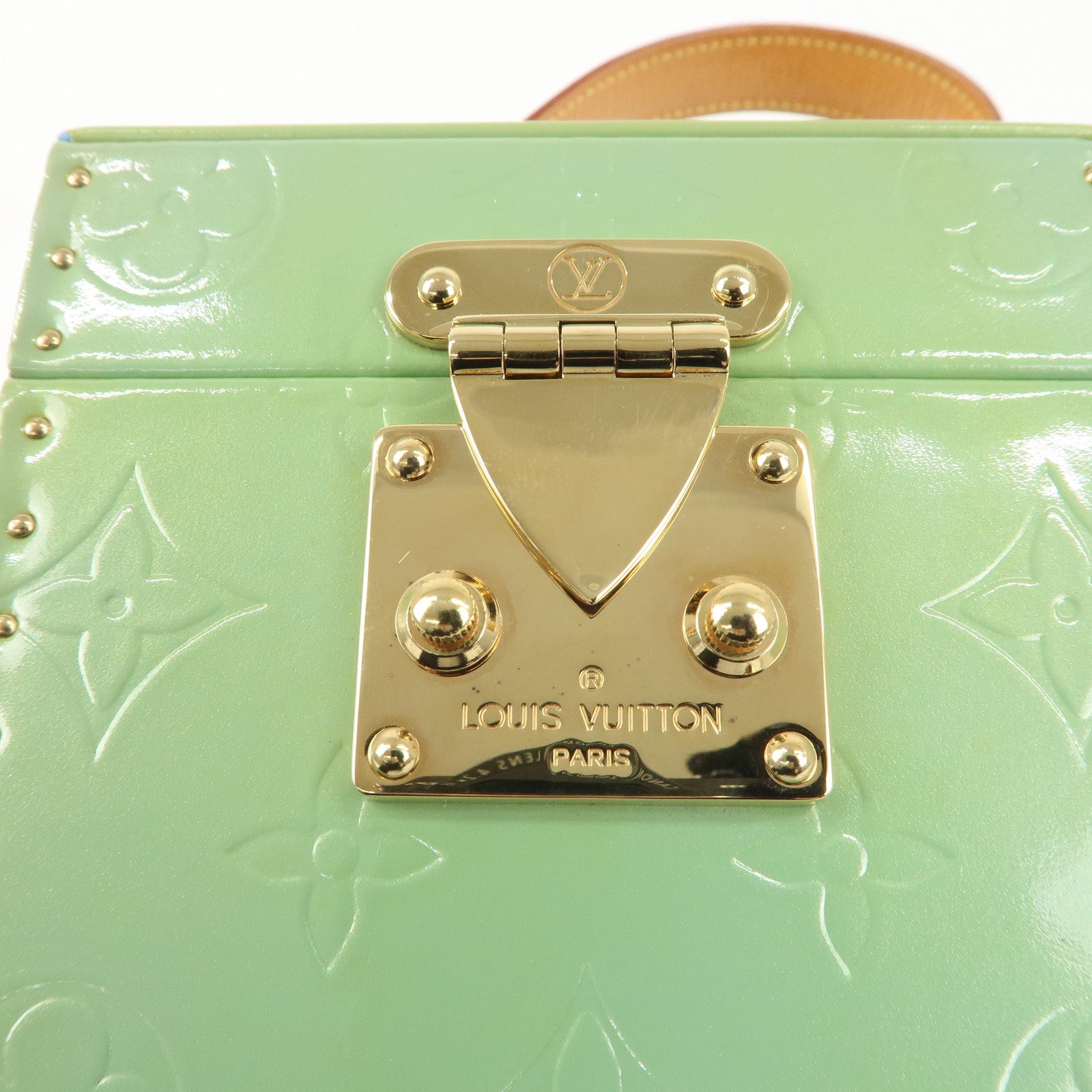 Louis Vuitton Monogram Vernis Breaker Vanity Bag Baby Blue M91003