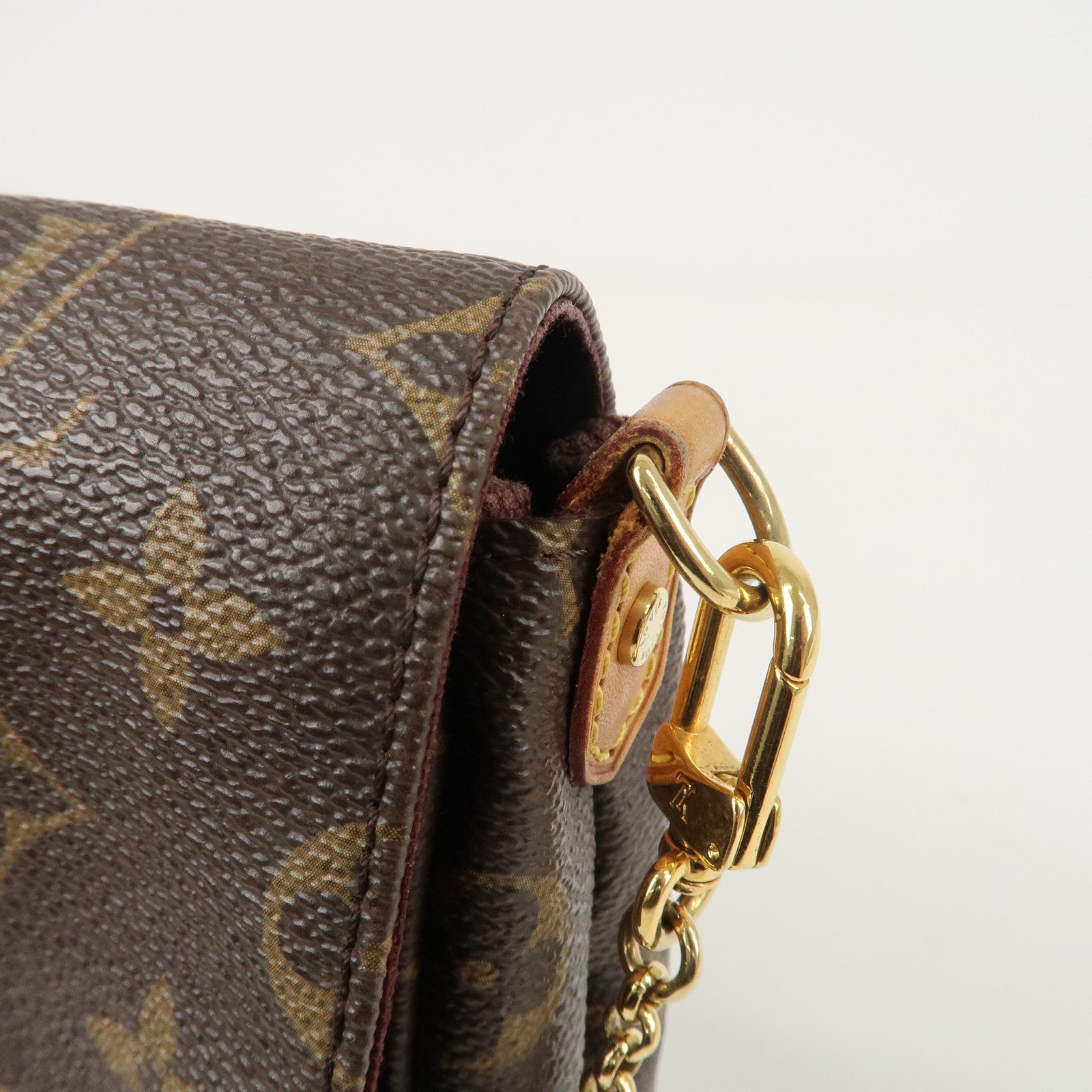 Louis Vuitton Monogram Favorite MM Hand Bag Brown M40718