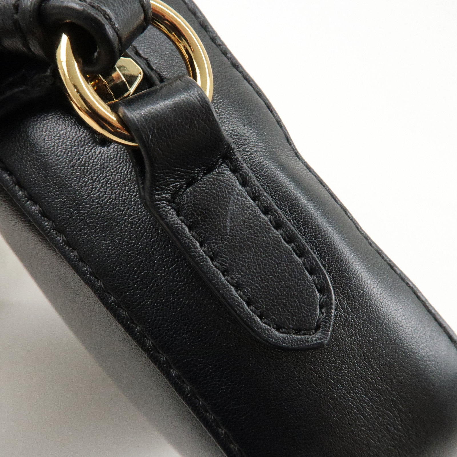 STELLA McCARTNEY Leather Shoulder Bag Black