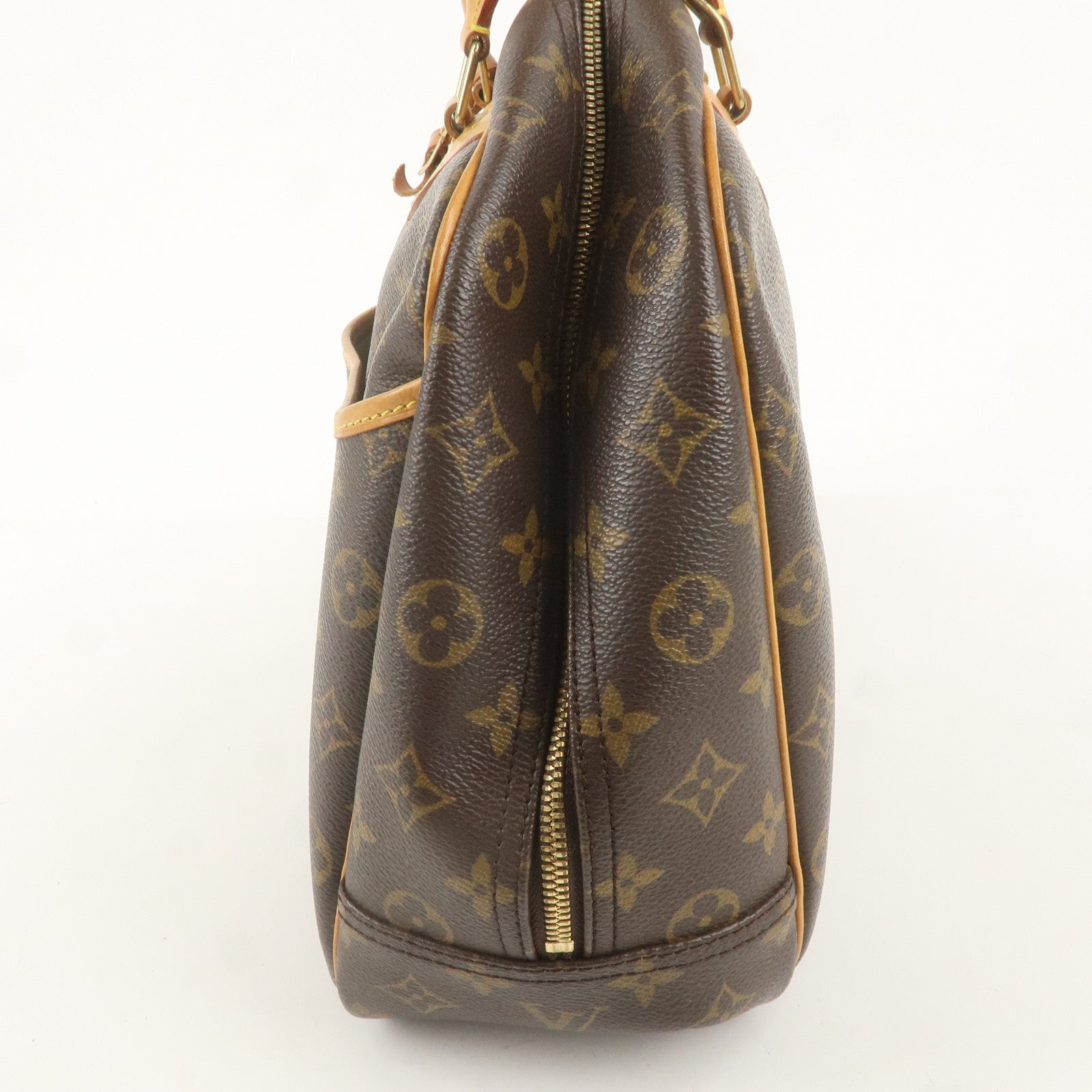 Louis Vuitton Monogram Deauville Hand Bag Brown M47270