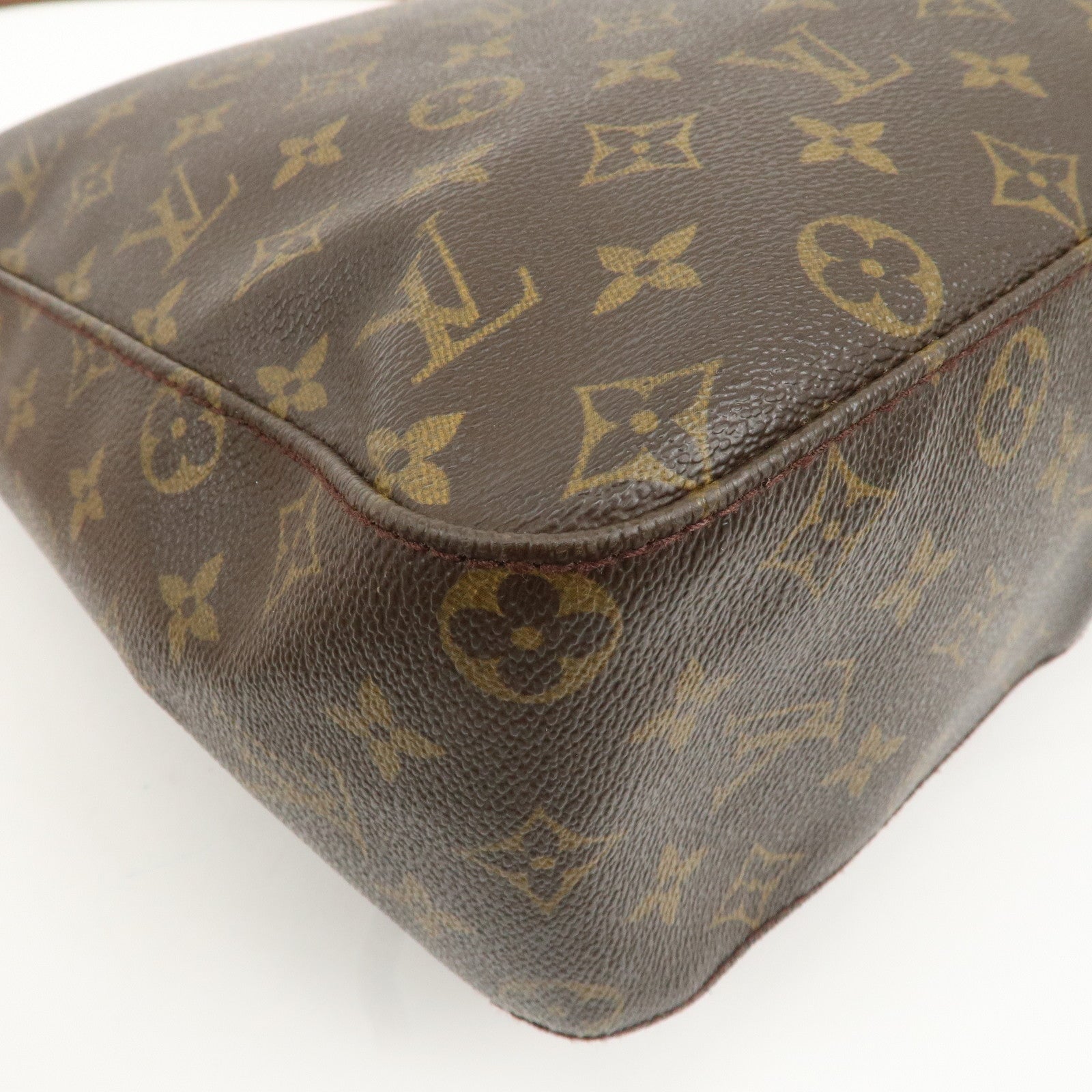 Louis Vuitton Monogram Looping GM Shoulder Bag Brown M51145 Used