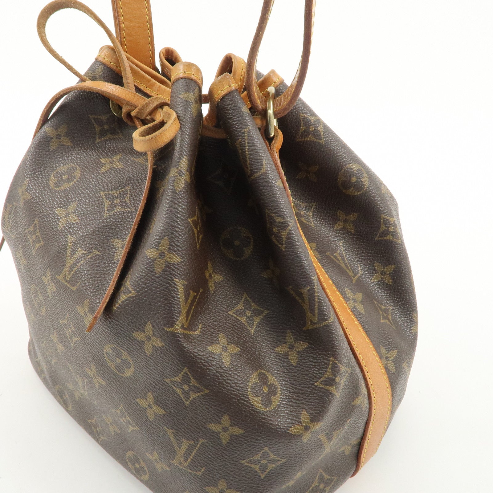 Louis Vuitton Monogram Petit Noe Shoulder Bag Brown M42226 Used