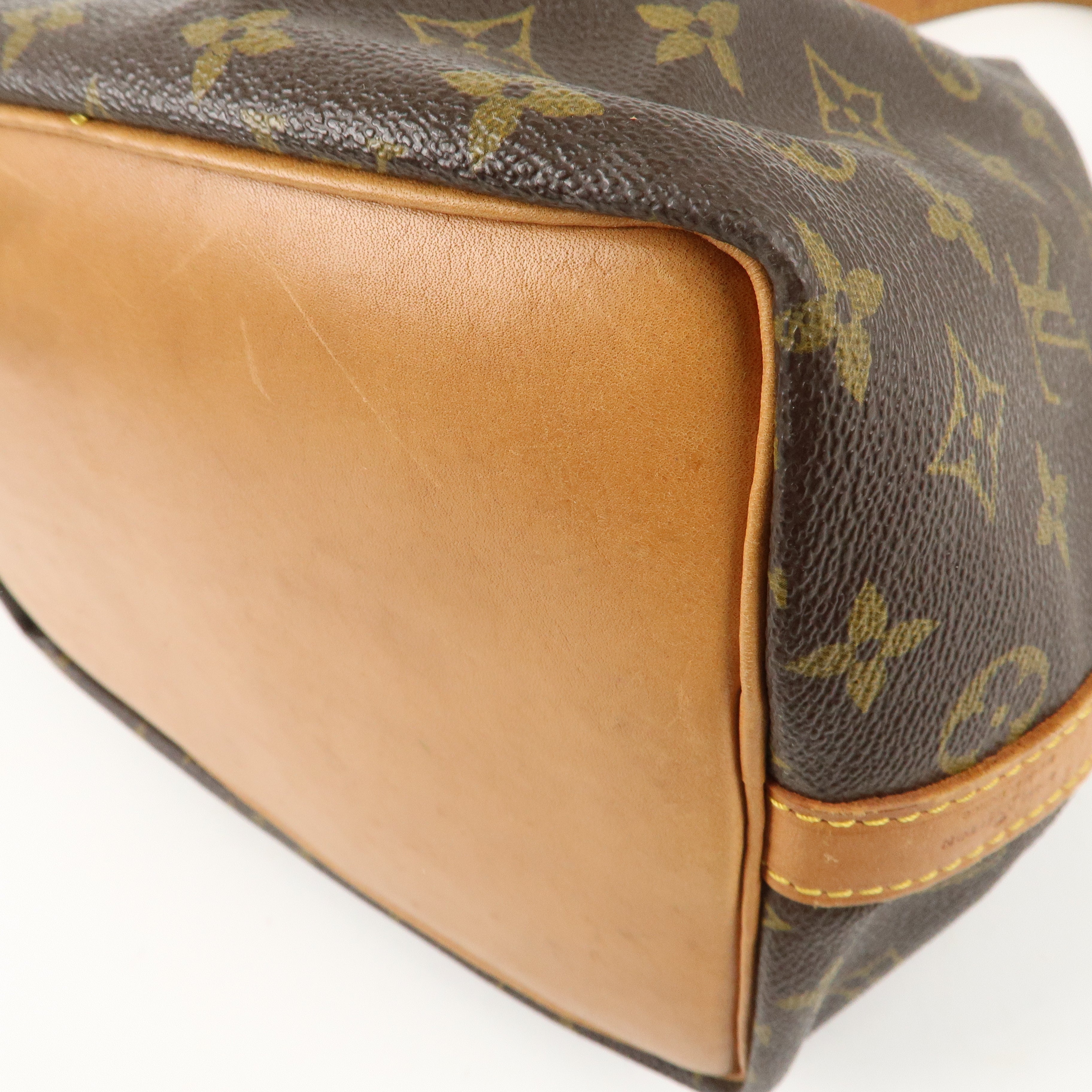 Louis Vuitton Monogram Petit Noe Shoulder Bag Brown M42226