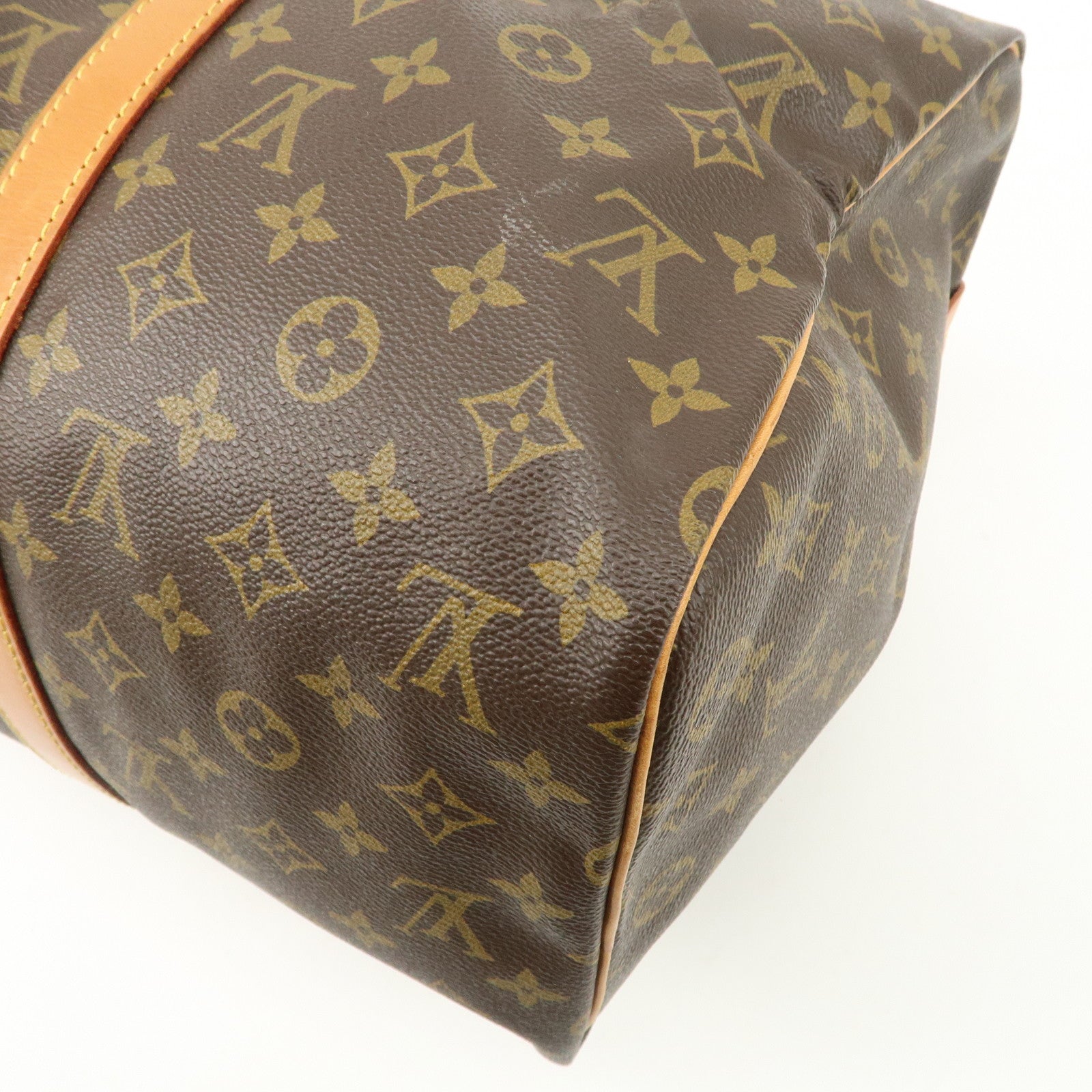 Louis Vuitton Monogram Sac Souple 45 Boston Bag Brown M41624 Used