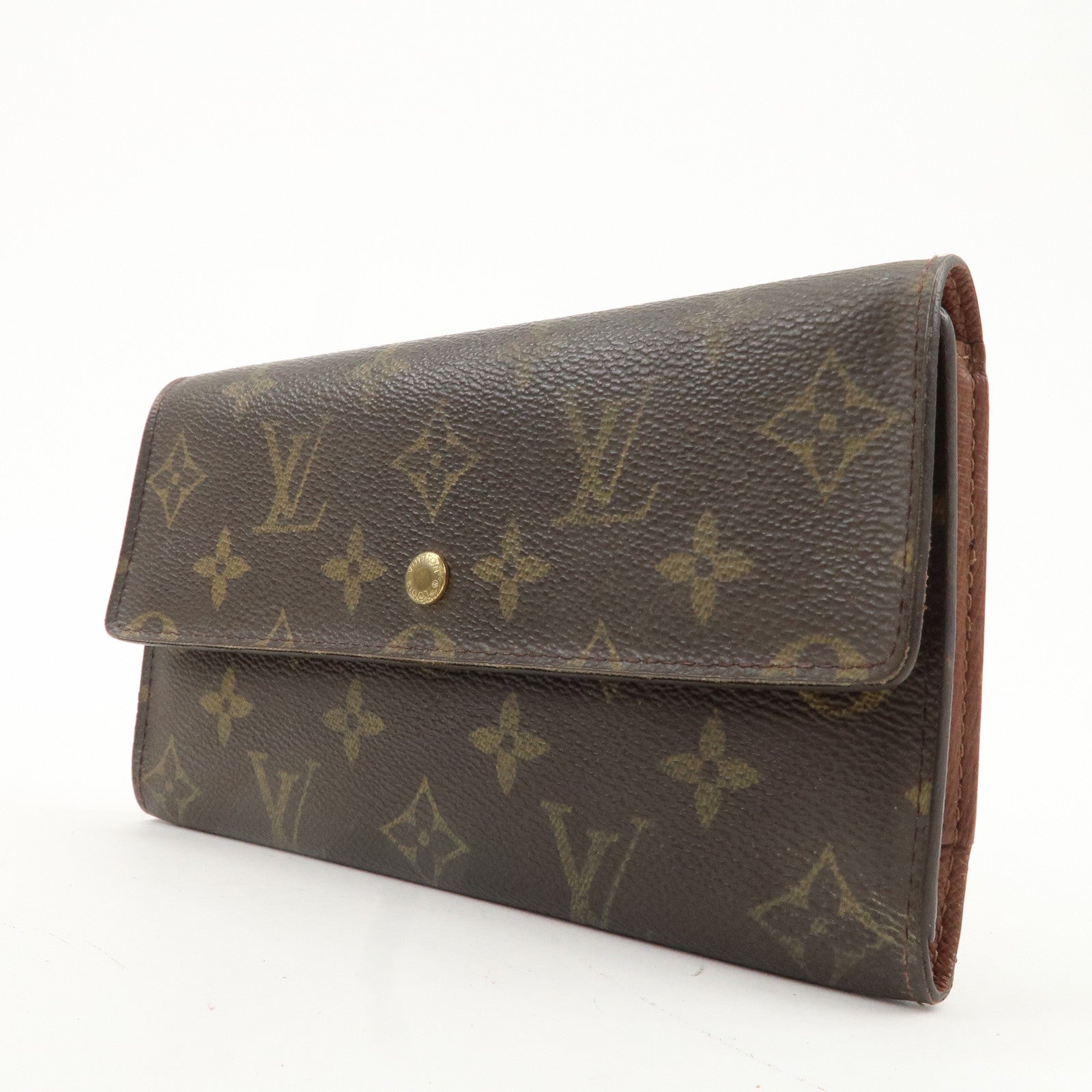 Louis Vuitton Set of 2 Monogram Portefeuille Wallet M61217 M61660 Used