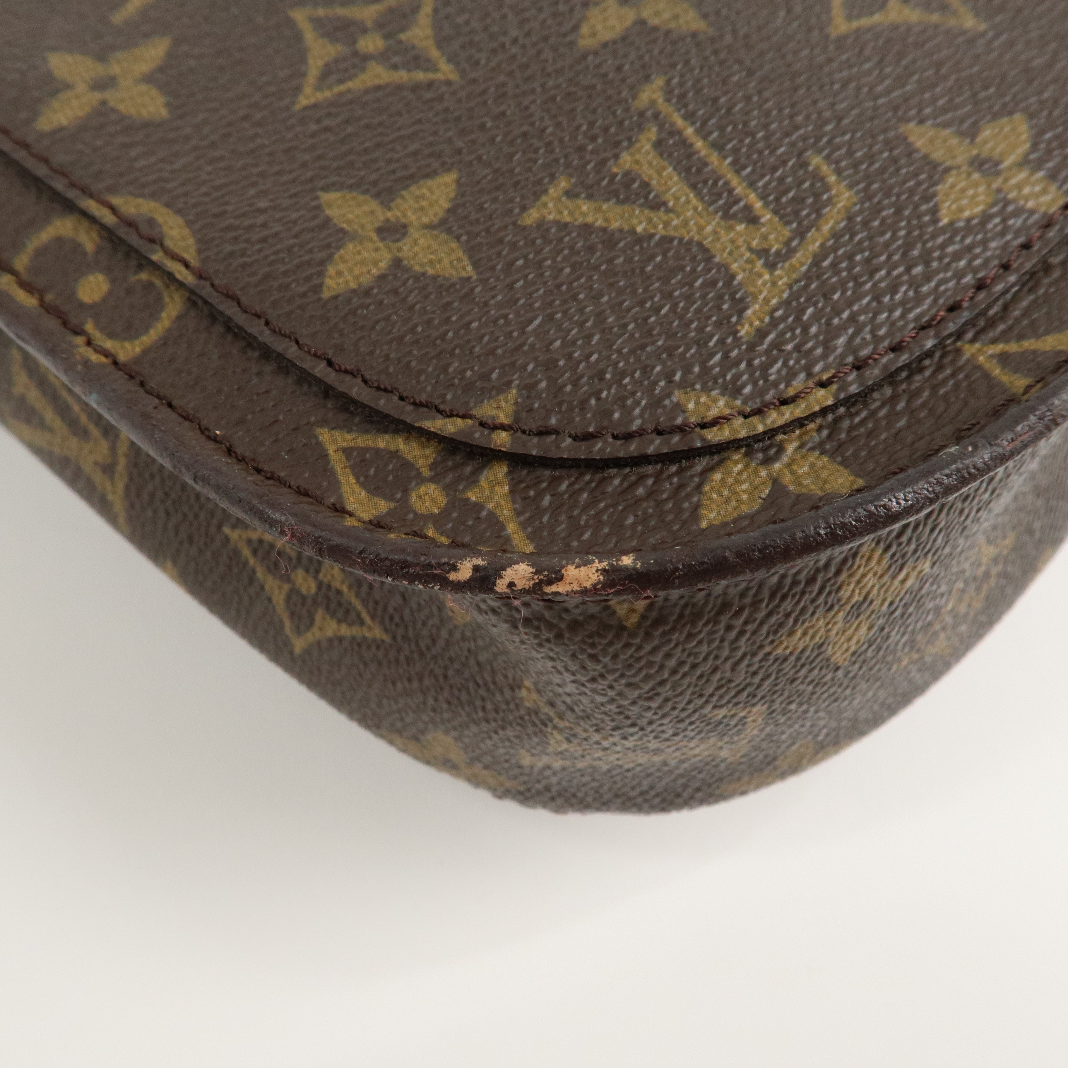 Louis Vuitton Monogram Saint Cloud GM Shoulder Bag Brown M51242 Used