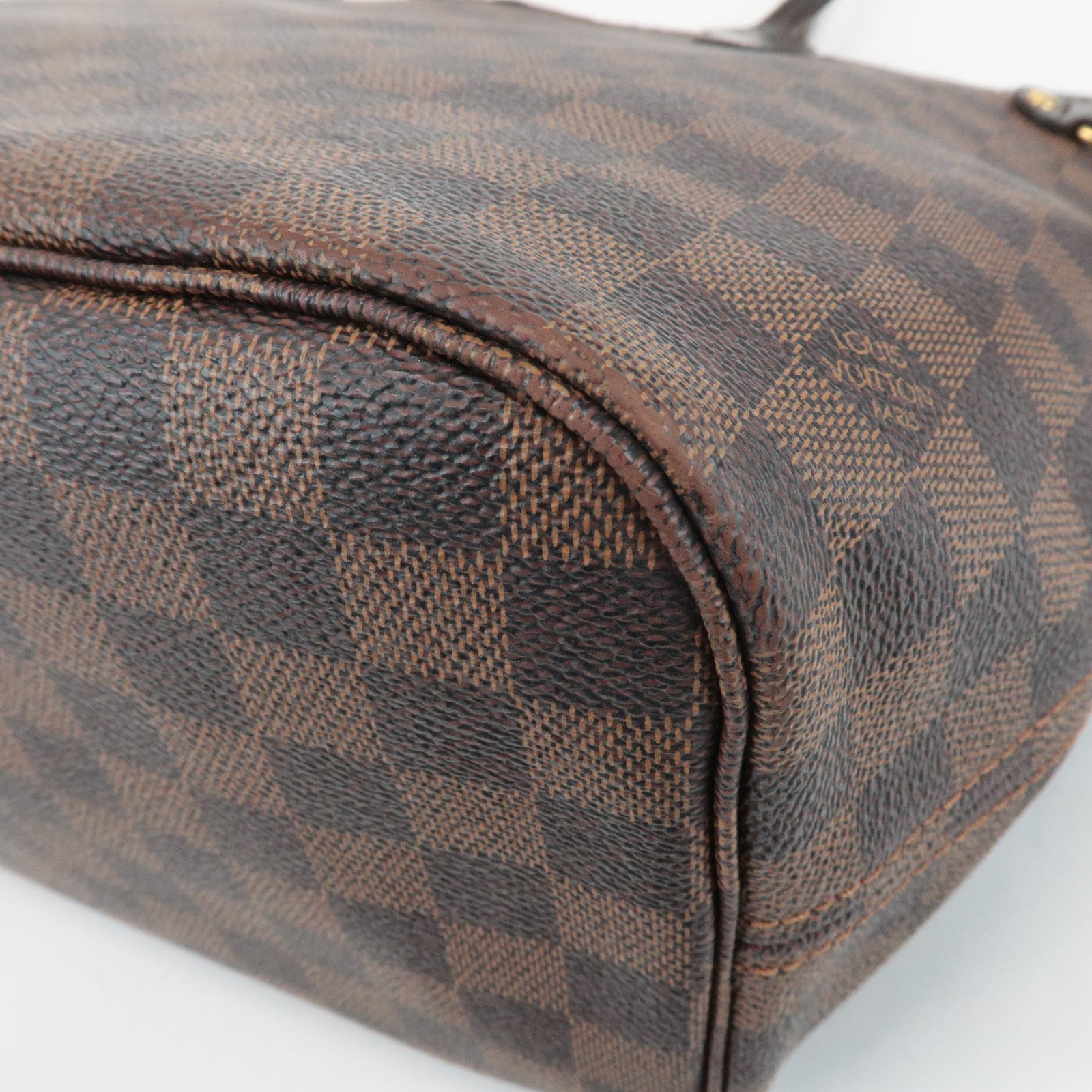 Louis Vuitton Damier Neverfull MM Tote Bag Damier Ebene N51105 Used