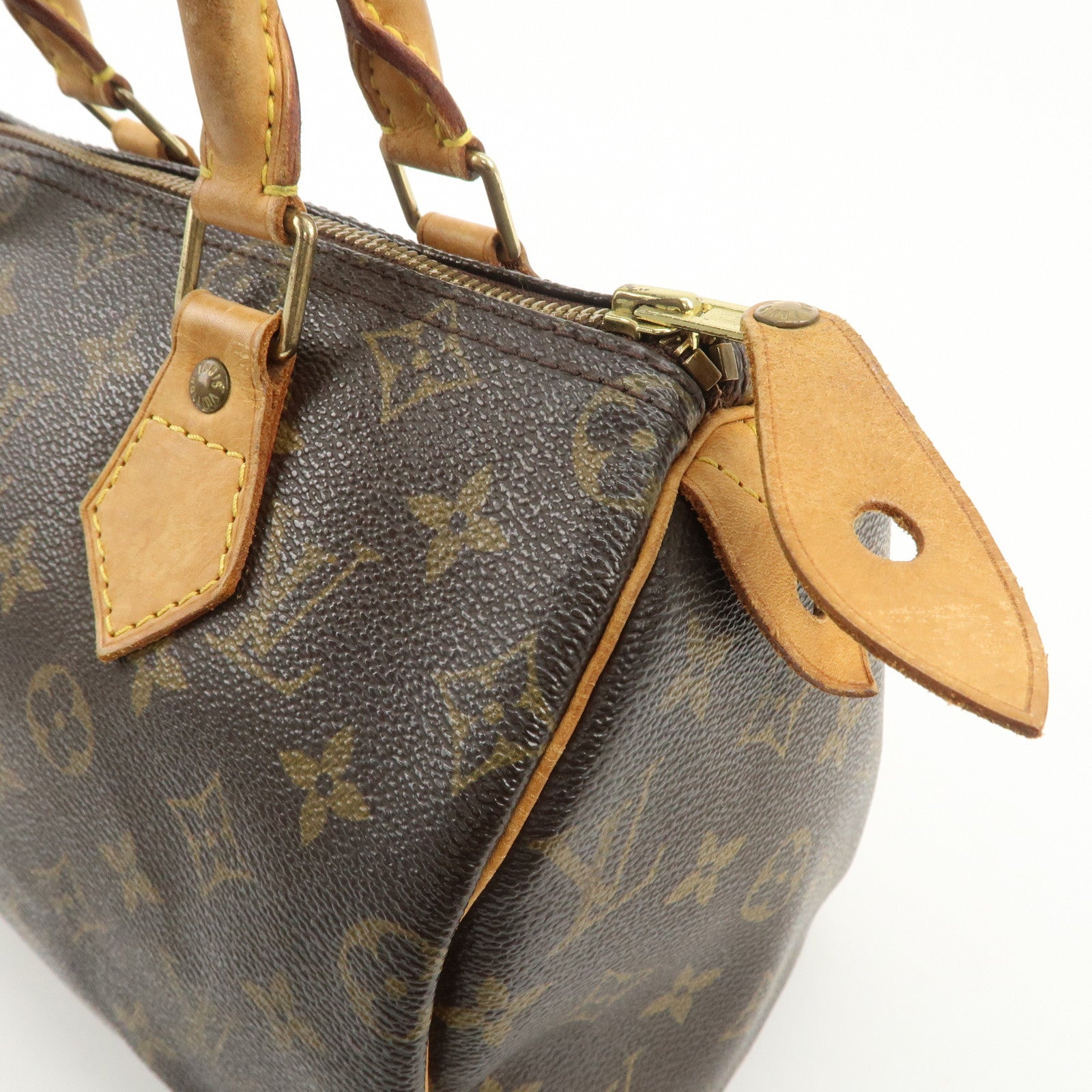 Louis Vuitton Monogram Speedy 25 Hand Bag Boston Bag M41528 Used