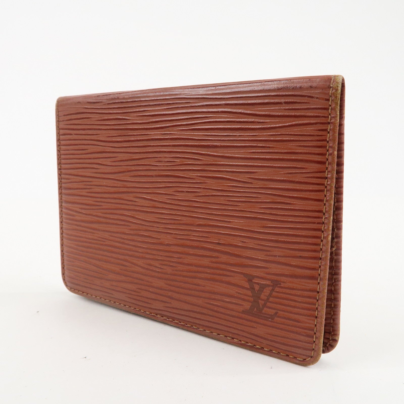 Louis Vuitton Set of 2 Taiga Epi Porte Card Case Brown M63203