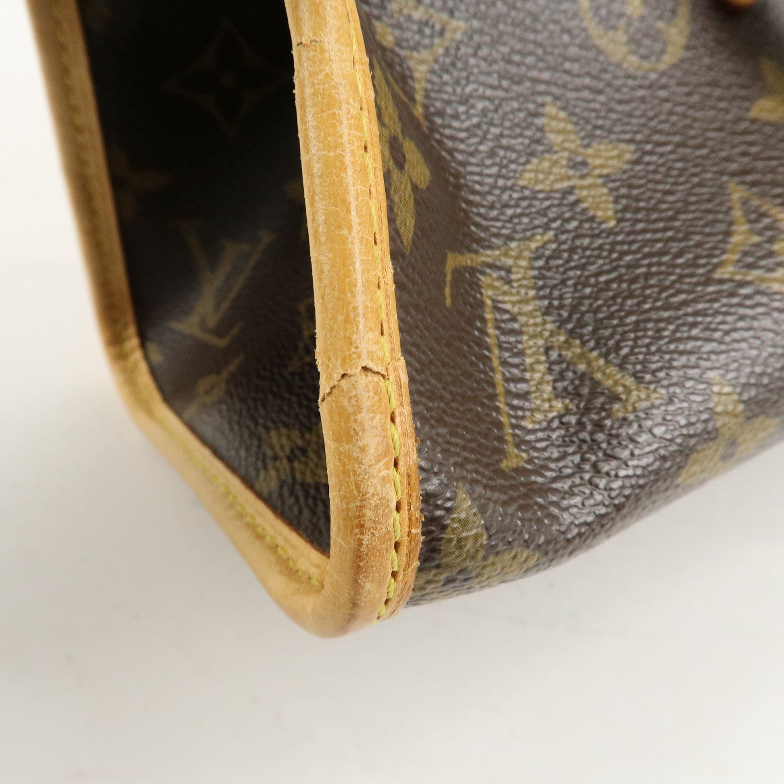 Louis Vuitton Monogram Popincourt Hand Bag Brown M40009 Used