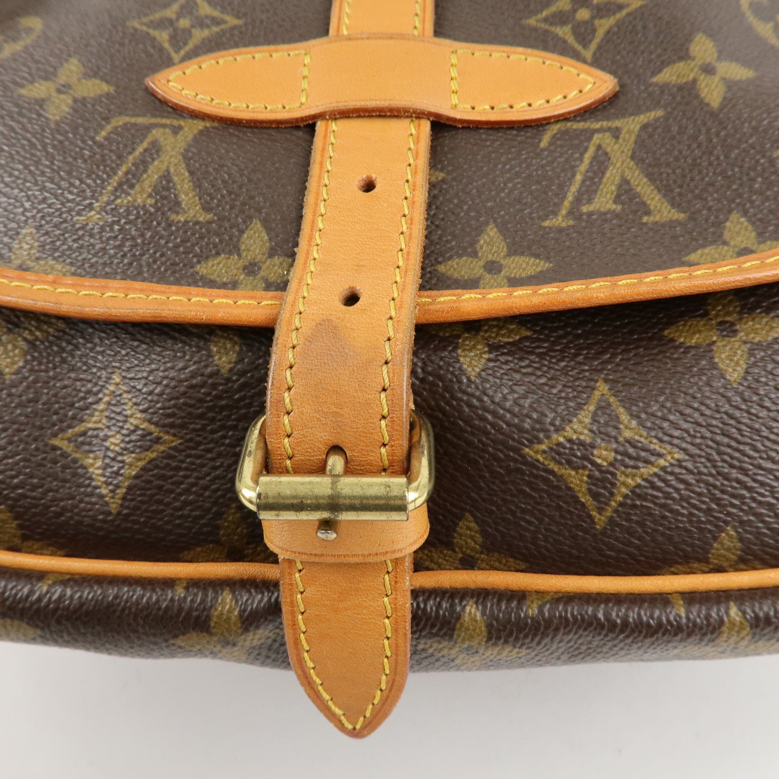 Louis Vuitton Monogram Saumur 30 Crossbody Bag Brown M42256 Used