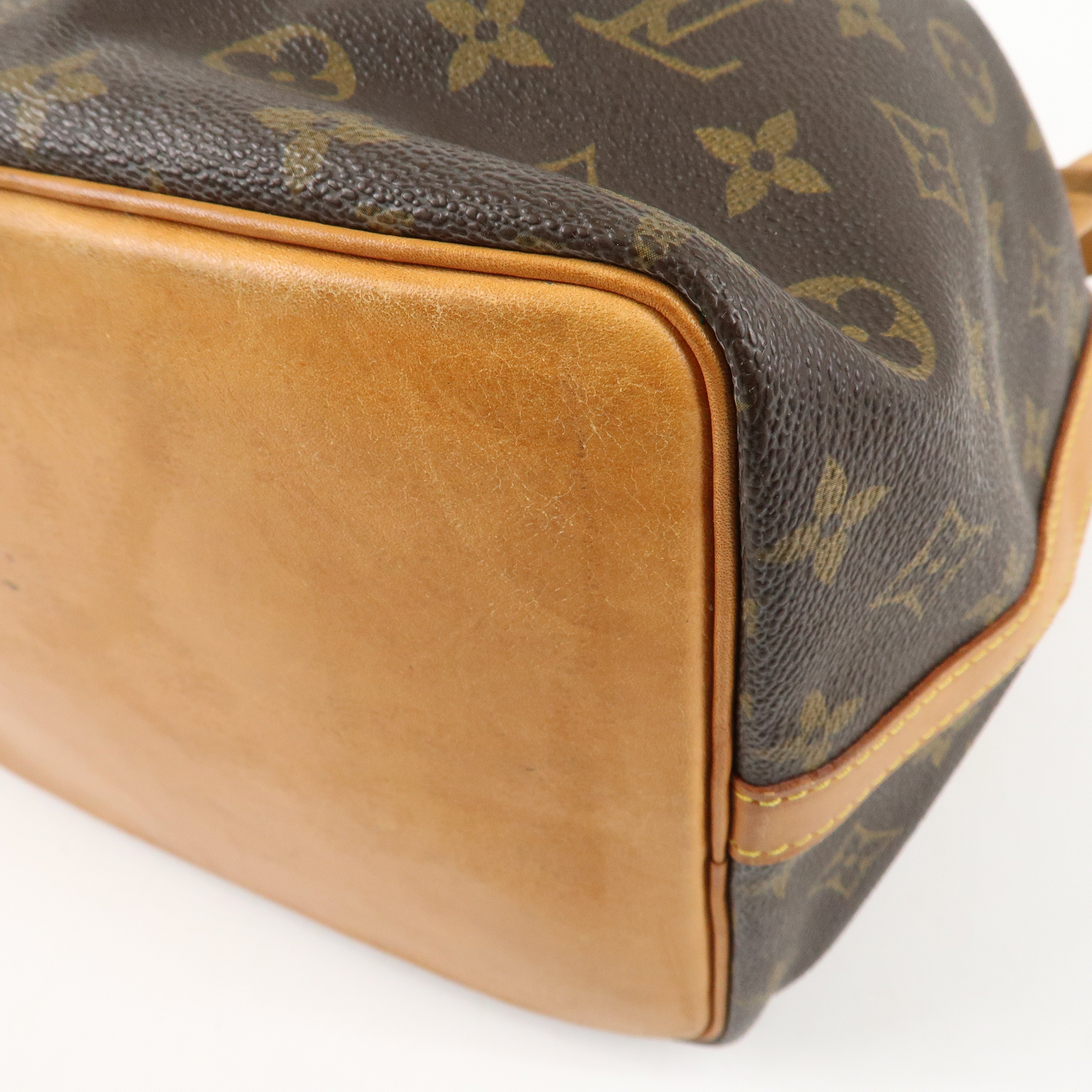 Louis Vuitton Monogram Petit Noe Shoulder Bag Brown M42226