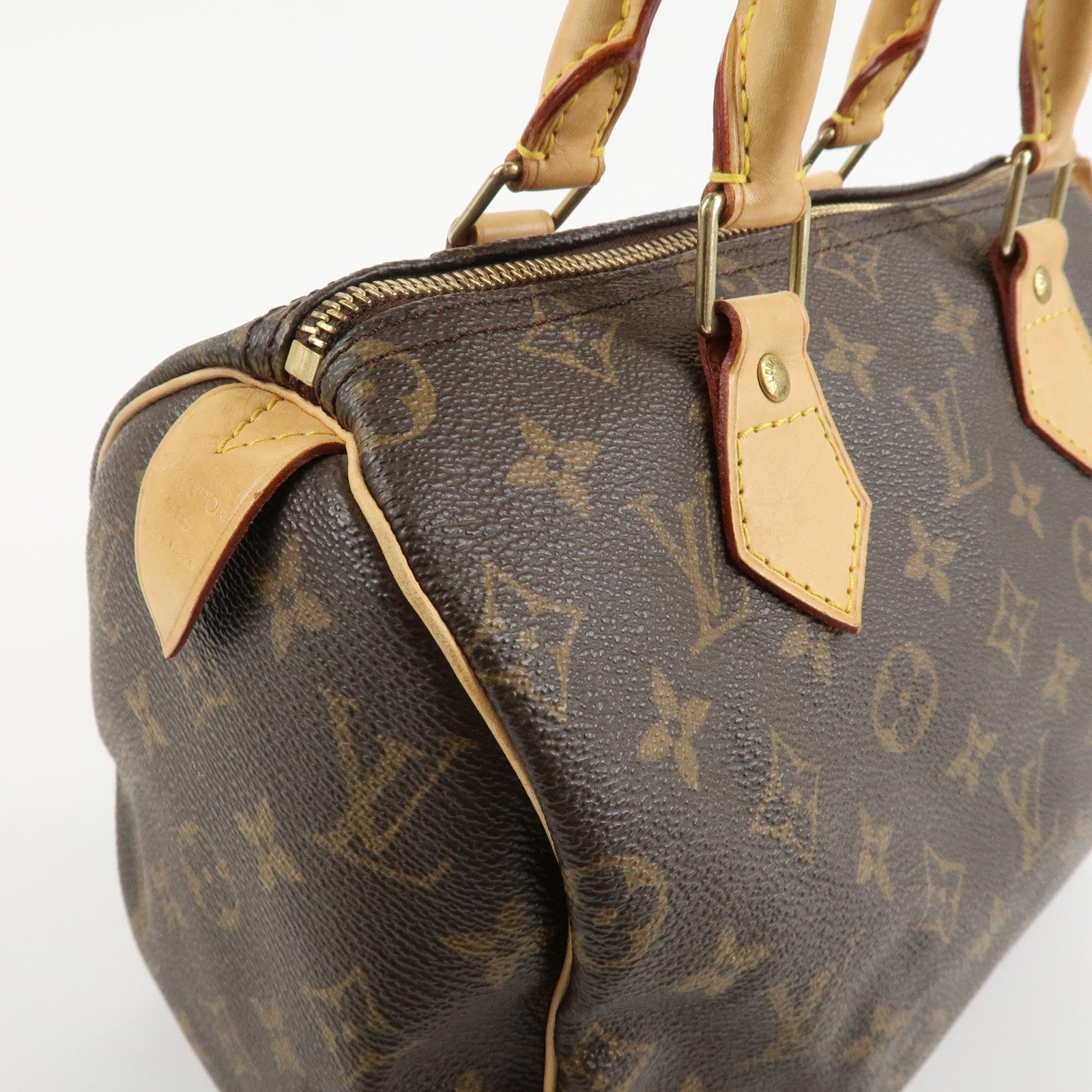 Louis Vuitton Monogram Speedy 25 Hand Bag Boston Bag M41528 Used