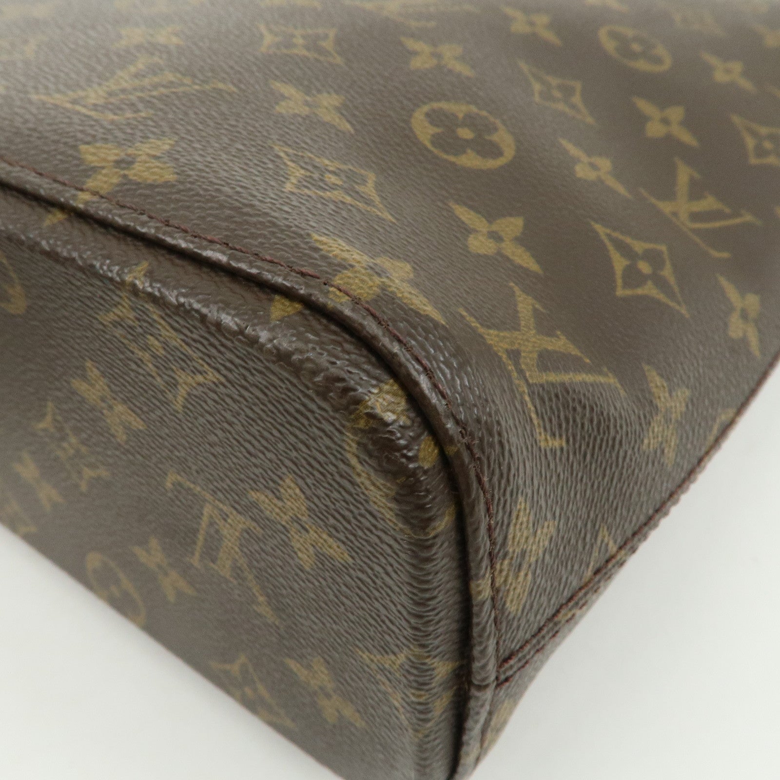 Louis Vuitton Monogram Luco Tote Bag Hand Bag Brown M51155 Used