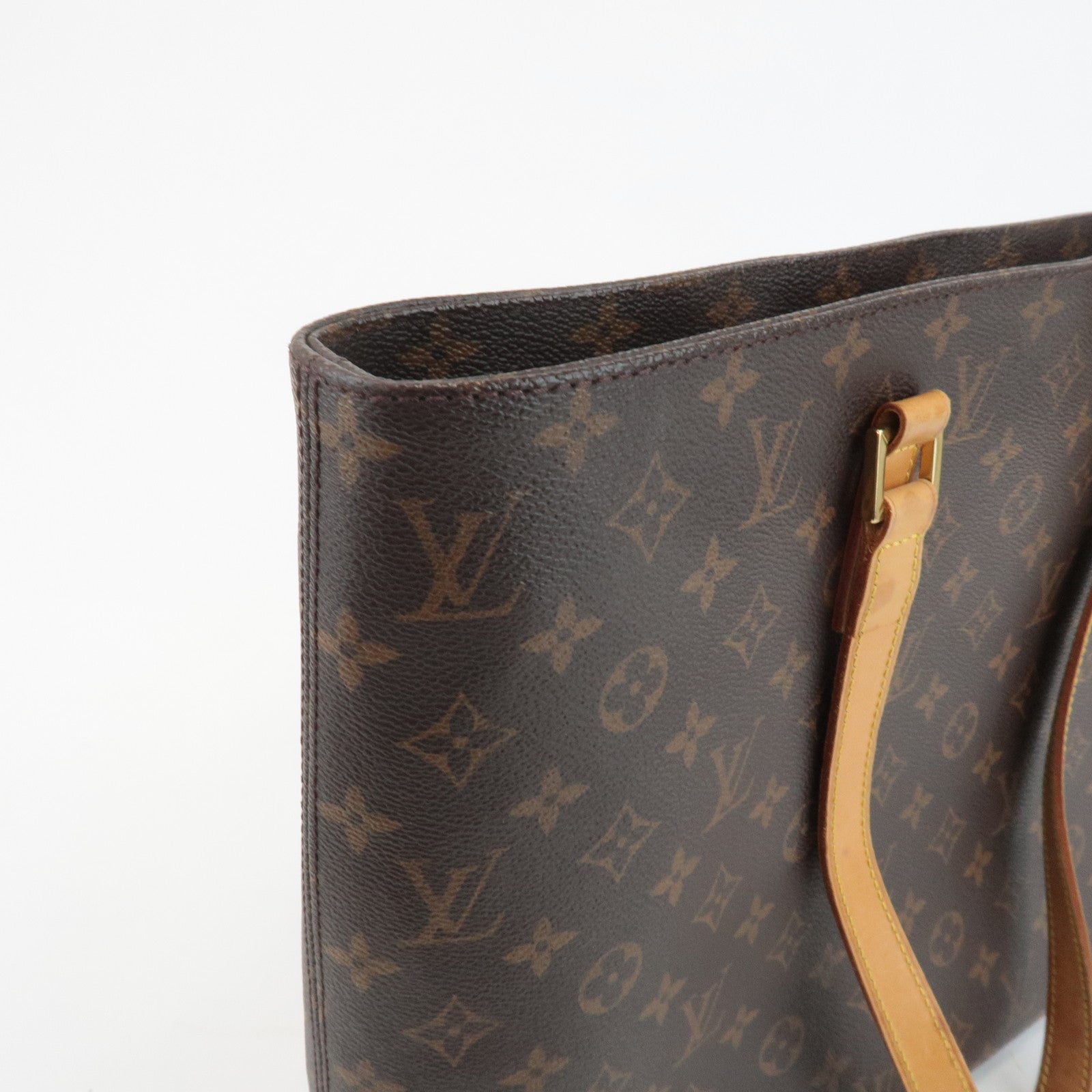 Louis Vuitton Monogram Luco Tote Bag Hand Bag Brown M51155 Used