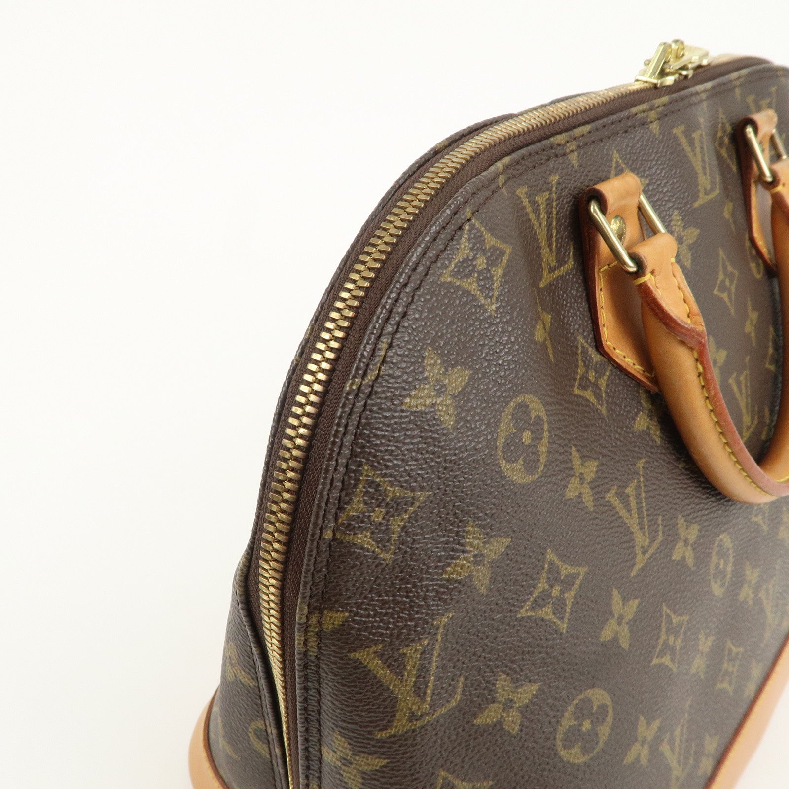 Louis Vuitton Monogram Alma Hand Bag Brown M51130