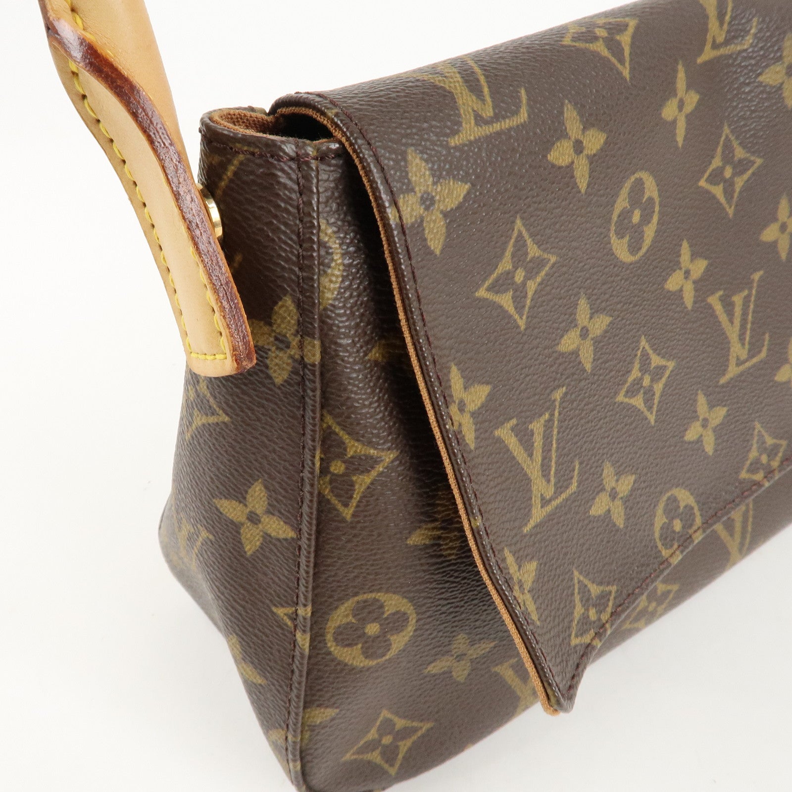 Louis Vuitton Monogram Mini Looping Shoulder Bag Hand Bag M51147 Used