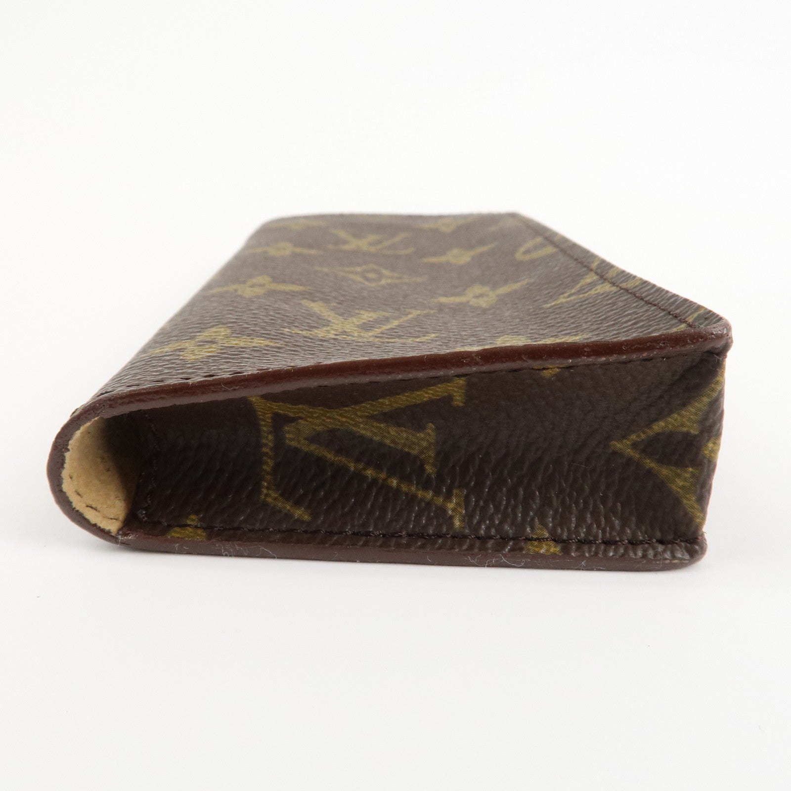 Louis Vuitton Monogram Set of 2 Glasses Case Brown M62962 Used