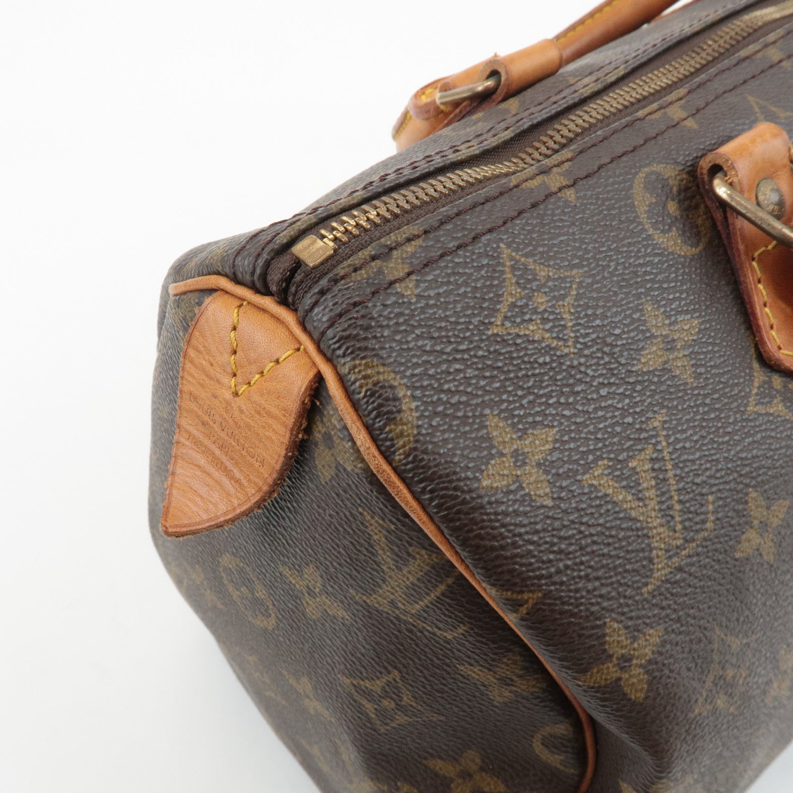 Louis Vuitton Monogram Speedy 30 Hand Bag Boston Bag M41526 Used