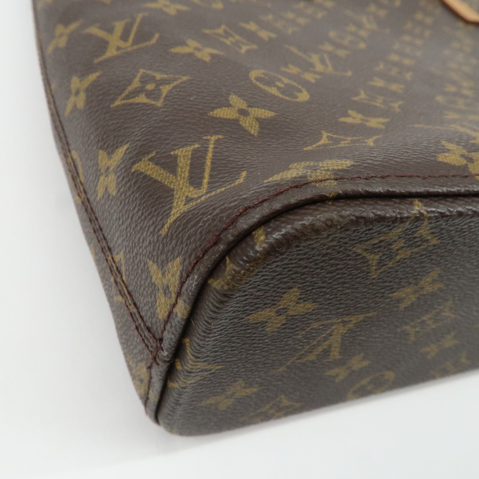 Louis Vuitton Monogram Luco Tote Bag Hand Bag Brown M51155 Used