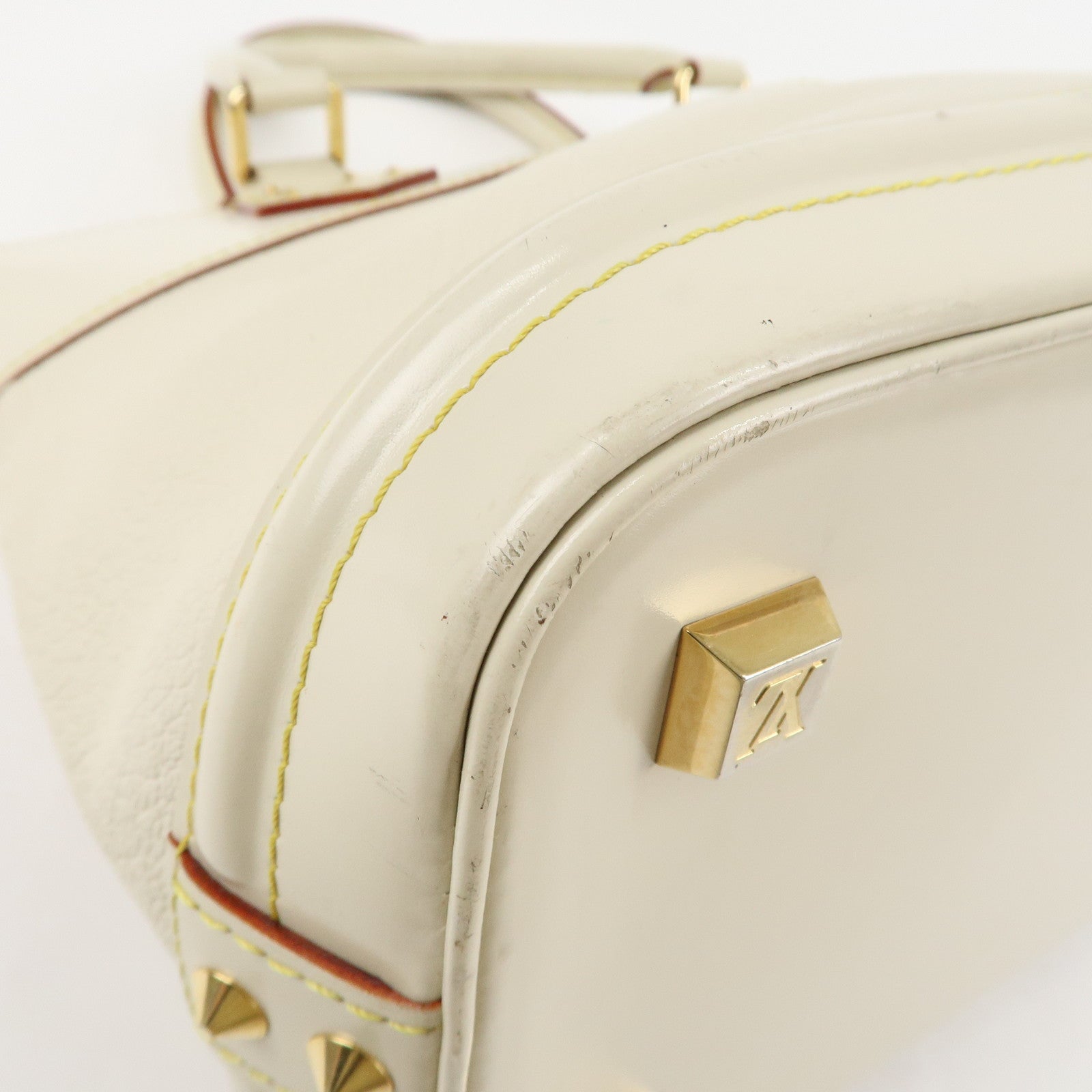 Louis Vuitton Suhari Lock It PM Hand Bag Blanc M91887 Used