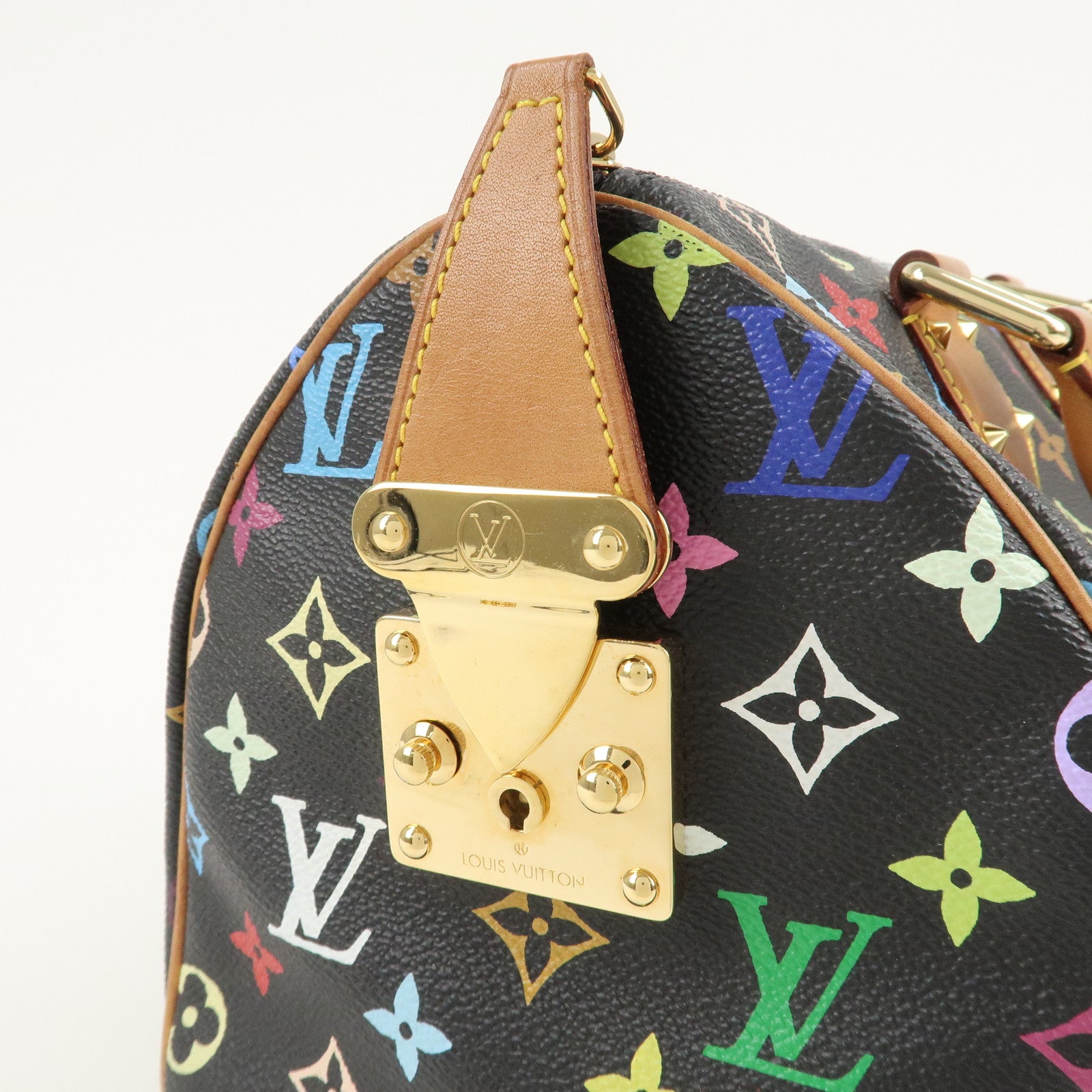 Louis Vuitton Monogram Multi Color Speedy 30 Hand Bag M92642 Used