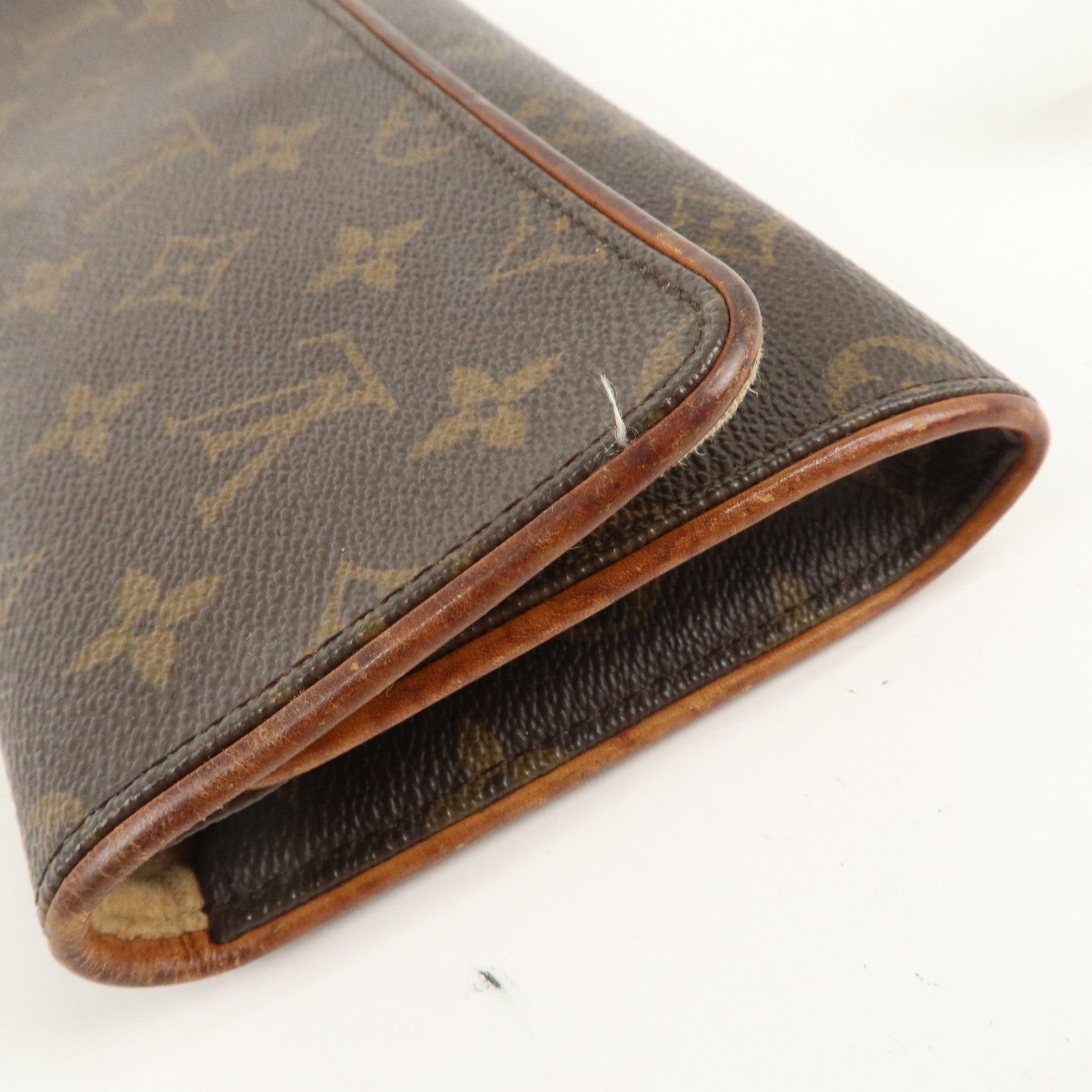 Louis Vuitton Monogram Pochette Twin GM 2Way Bag Brown M51852