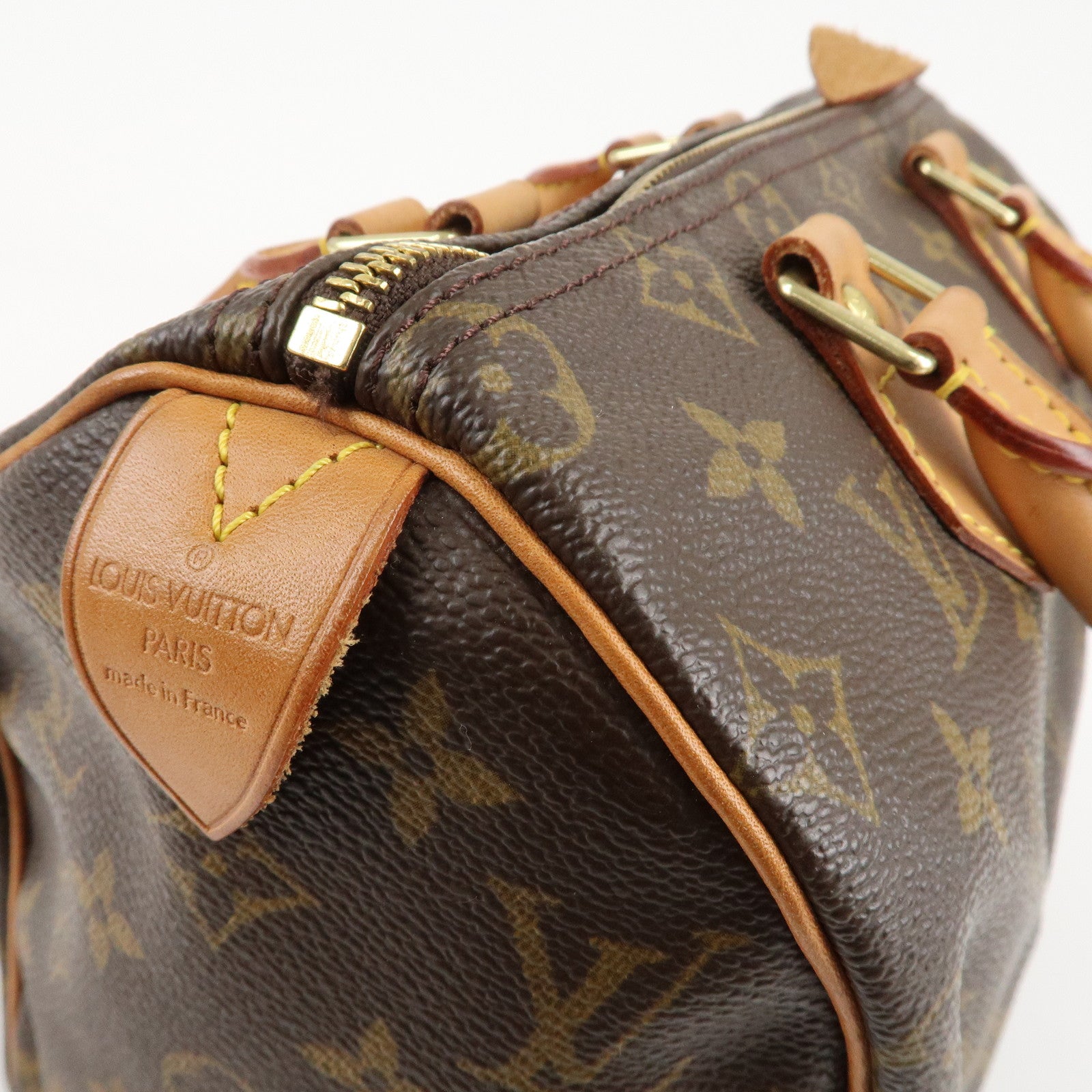 Louis Vuitton Monogram Speedy 25 Hand Bag Boston Bag M41528 Used