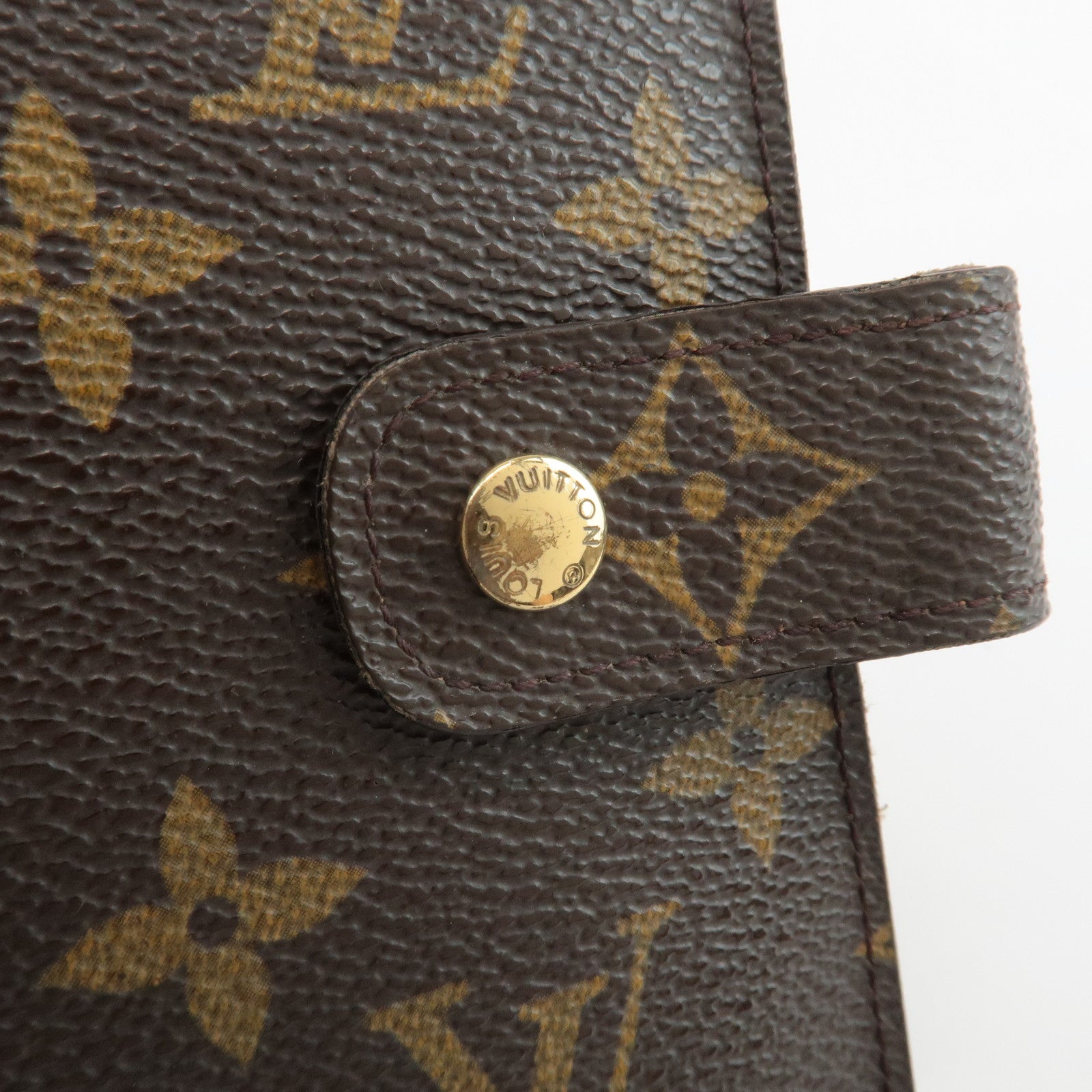 Louis Vuitton Monogram Agenda MM Planner Cover R20105 Used