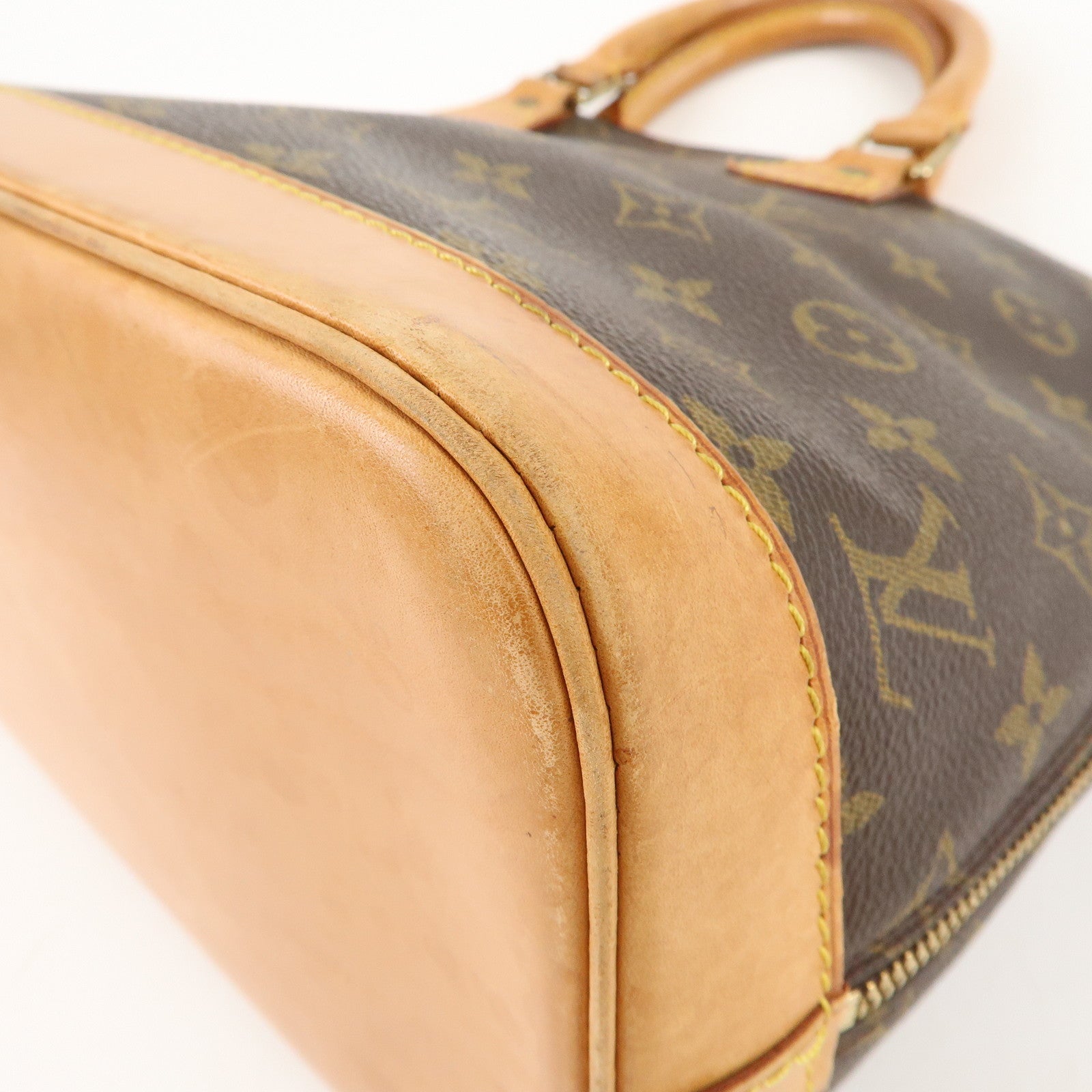 Louis Vuitton Monogram Alma Hand Bag Brown M51130