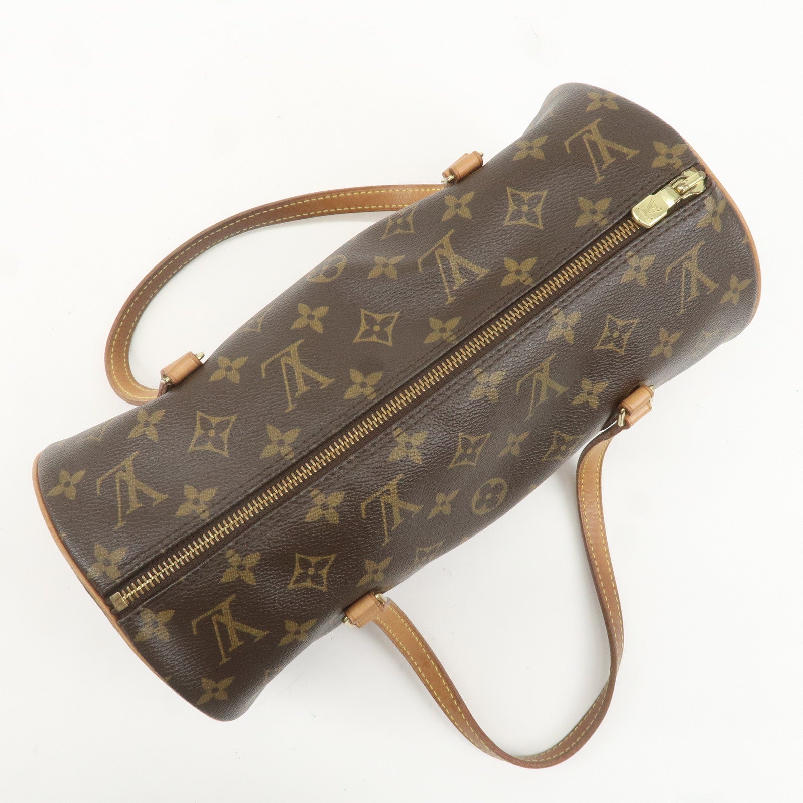 Louis Vuitton Monogram Papillon 30 Hand Bag Brown M51385