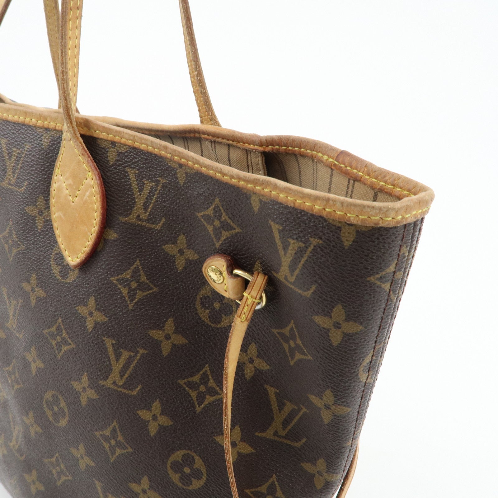 Louis Vuitton Monogram Neverfull MM Tote Bag Brown M40156 Used