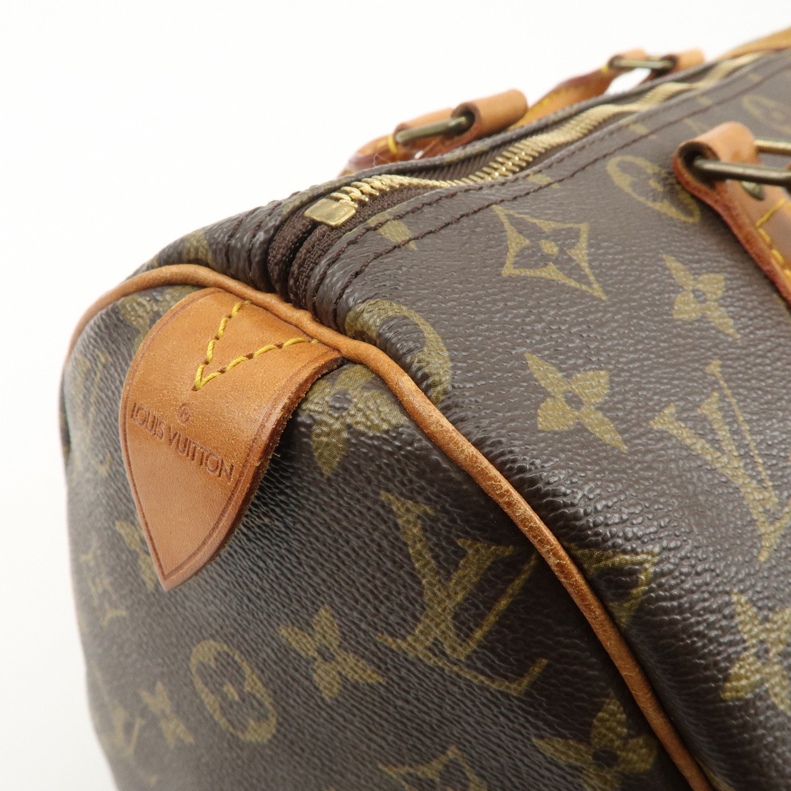 Louis Vuitton Monogram Speedy 30 Hand Bag Boston Bag M41526 Used