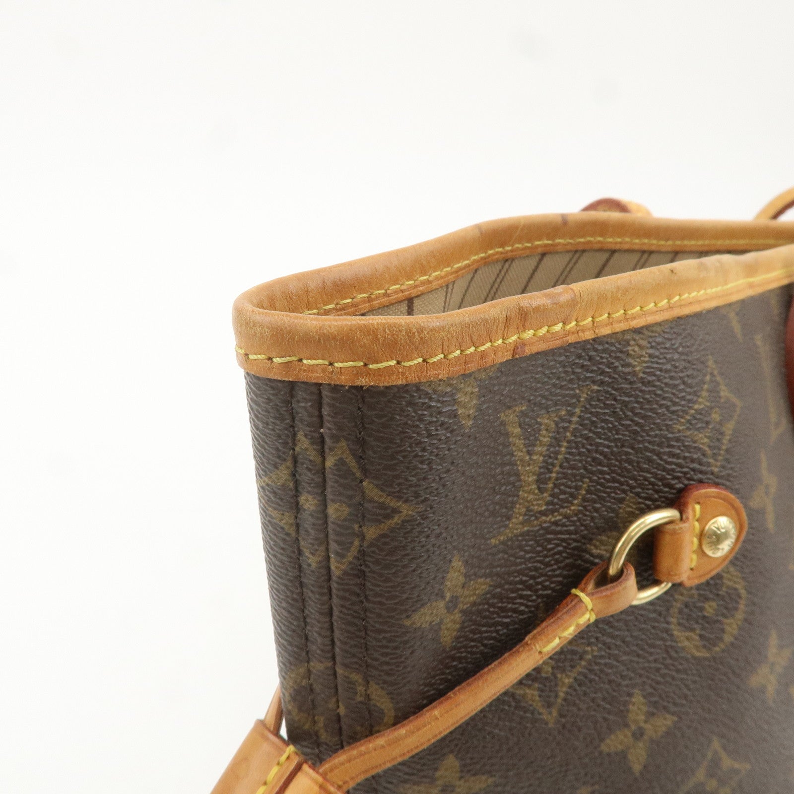 Louis Vuitton Monogram Neverfull MM Tote Bag Brown M40156