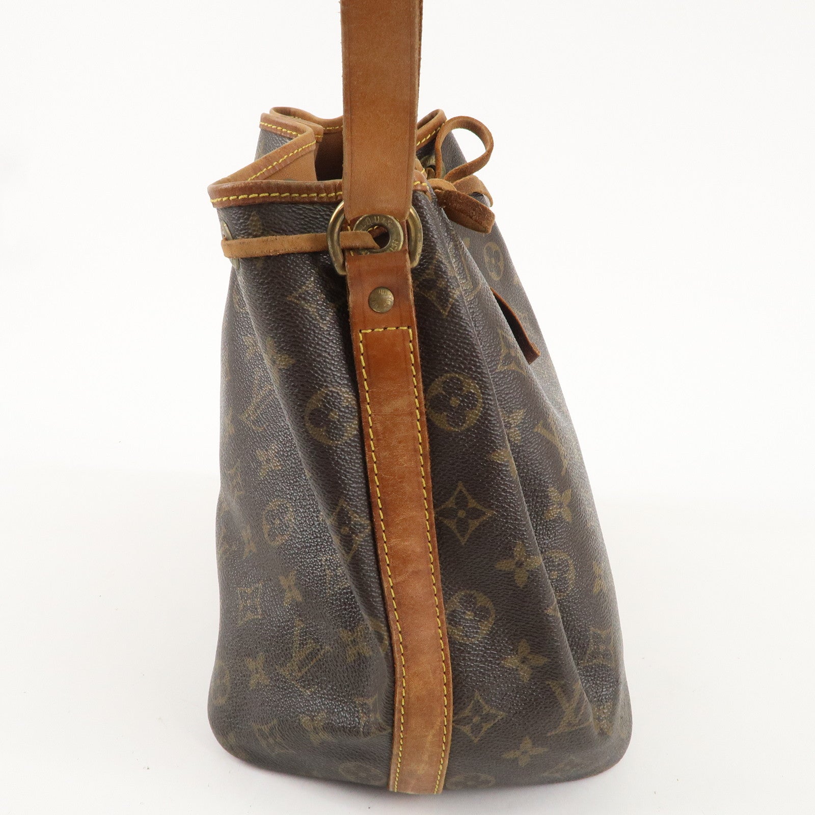 Louis Vuitton Monogram Petit Noe Shoulder Bag Brown M42226