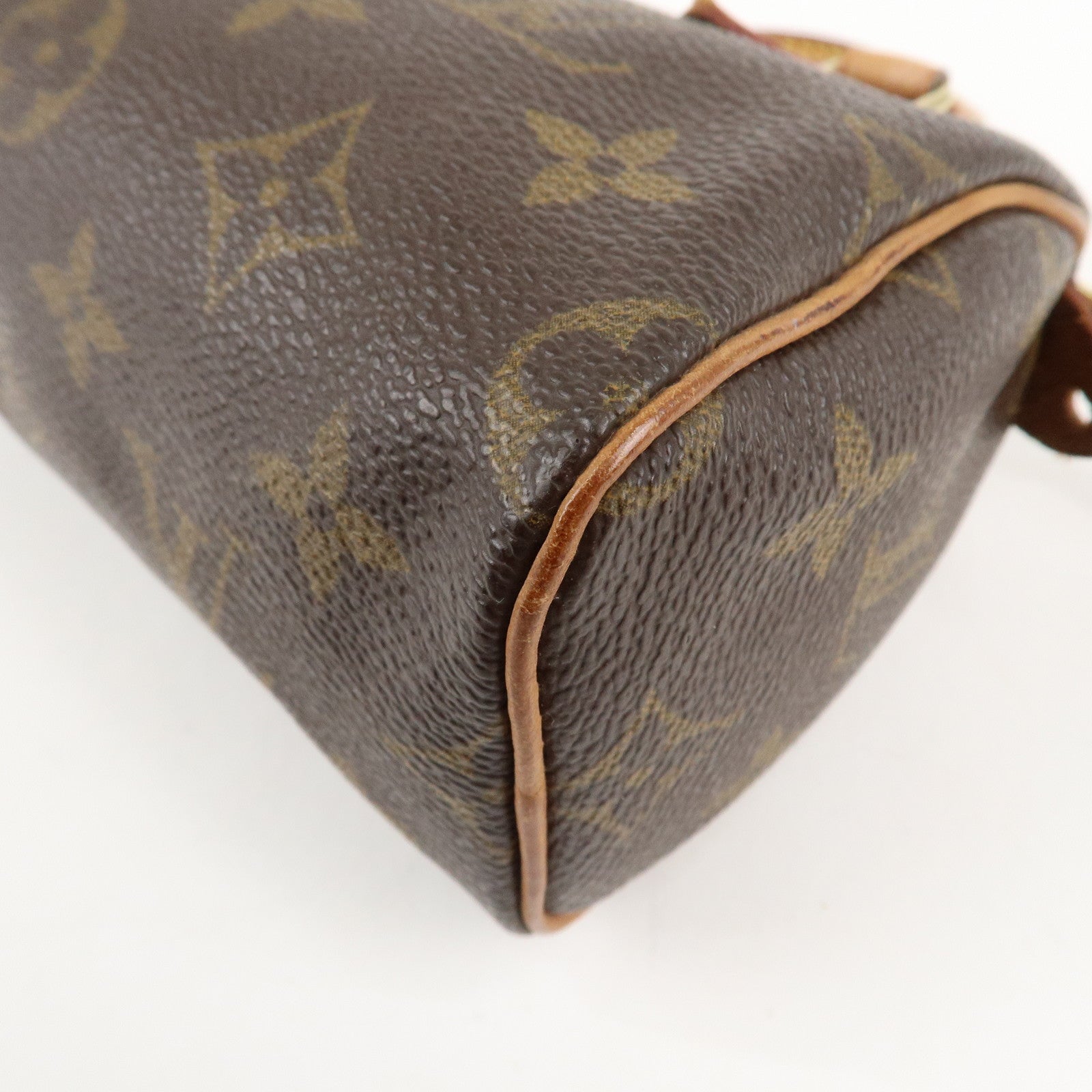 Louis Vuitton Monogram Mini Speedy Hand Bag Brown M41534