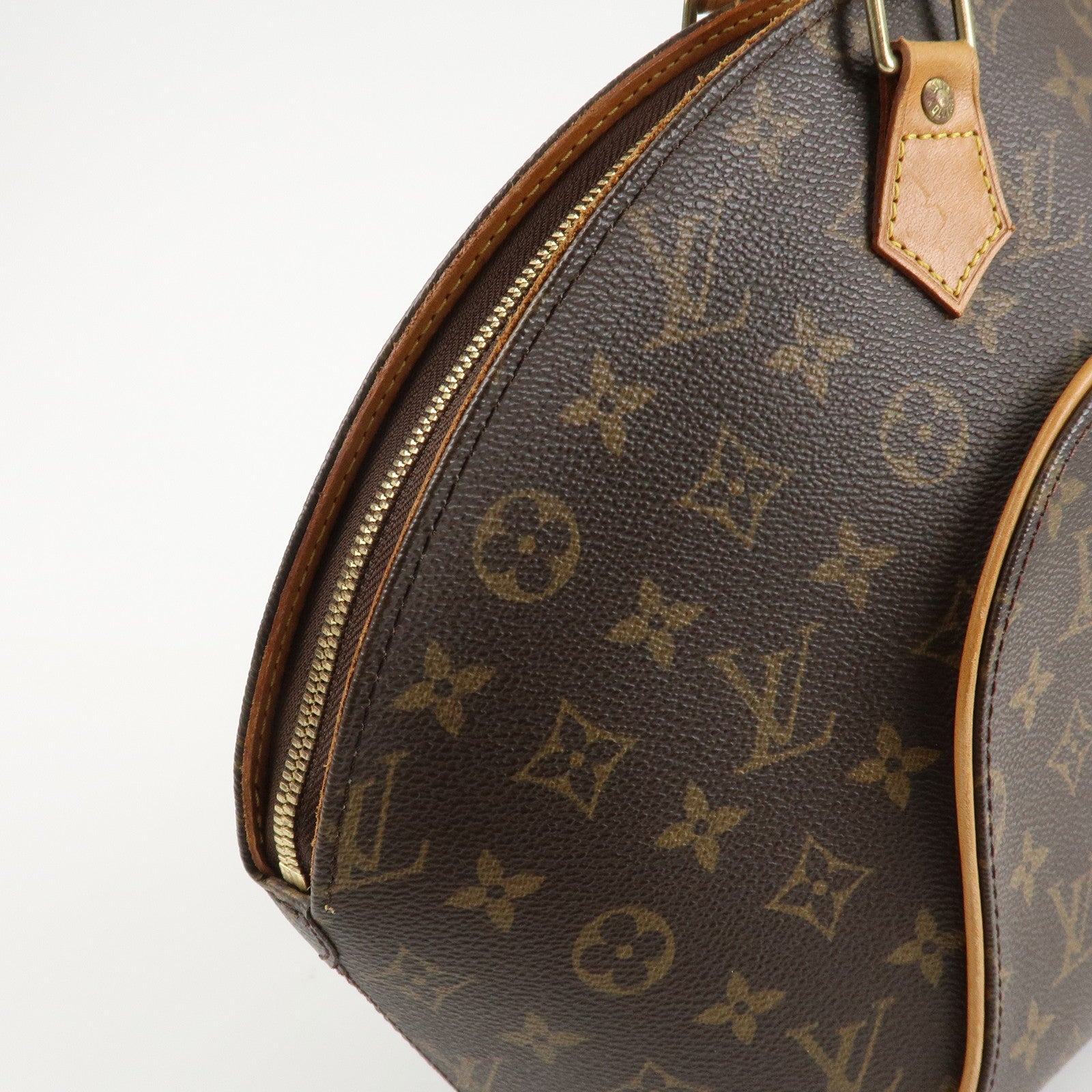 Louis Vuitton Monogram Ellipse MM Hand Bag Brown M51126 Used