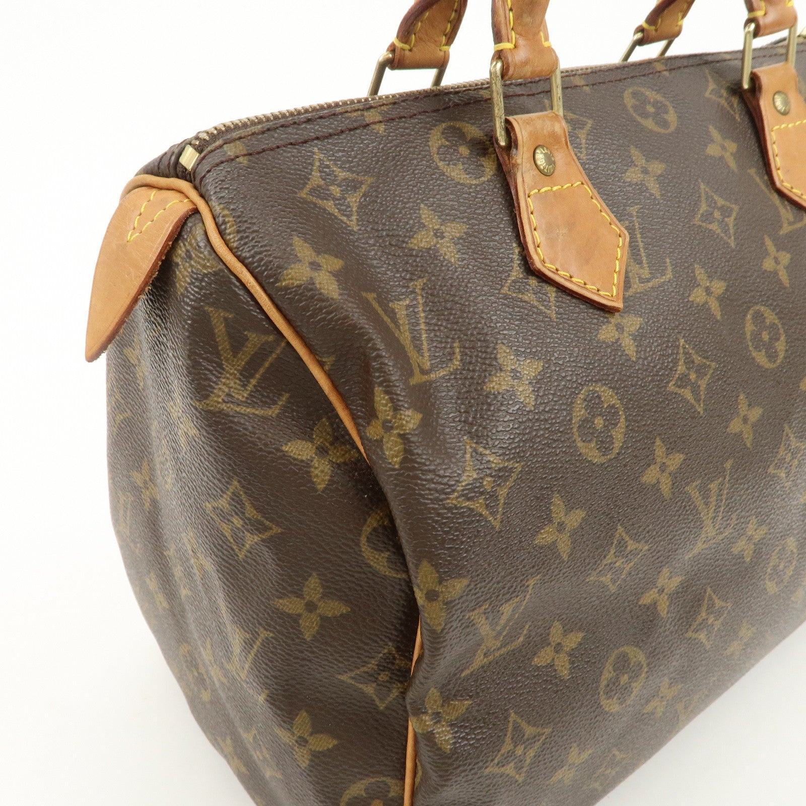 Louis Vuitton Monogram Speedy 30 Hand Bag Boston Bag M41526 Used