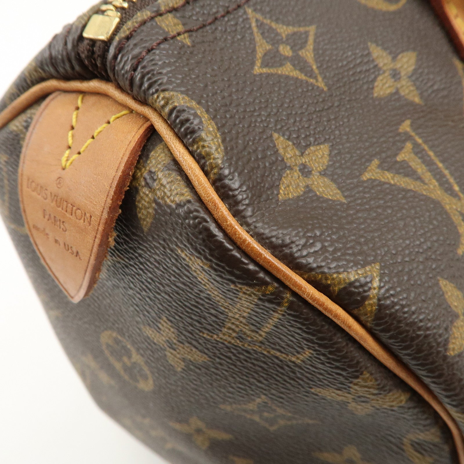 Louis Vuitton Monogram Speedy 30 Hand Bag Boston Bag M41526 Used