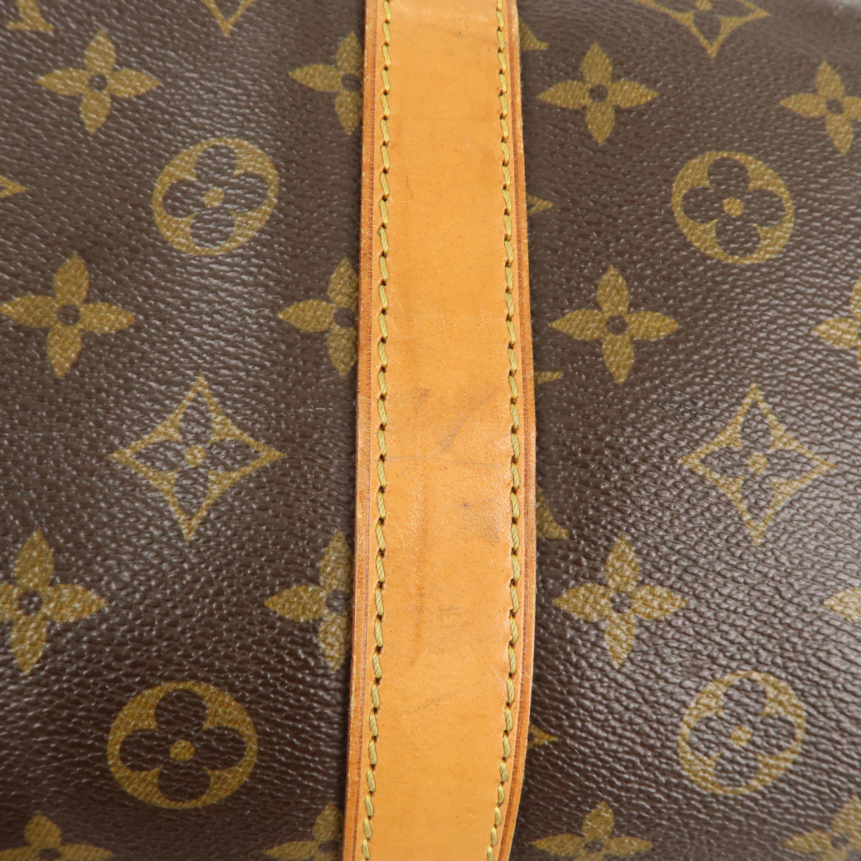 Louis Vuitton Monogram Keep All Bandouliere 60 Bag Brown M41412