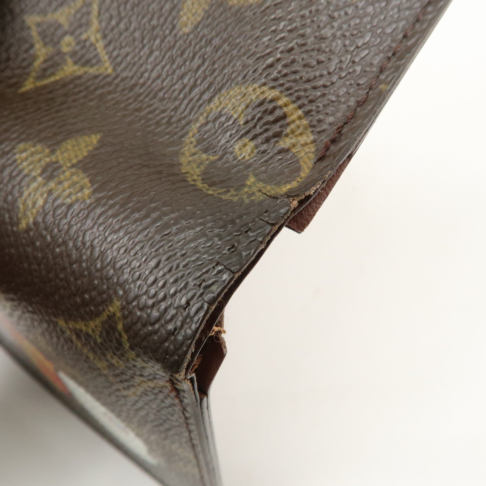 Louis Vuitton Panda Portefeuille Marco *Initials engraved M61666 Used