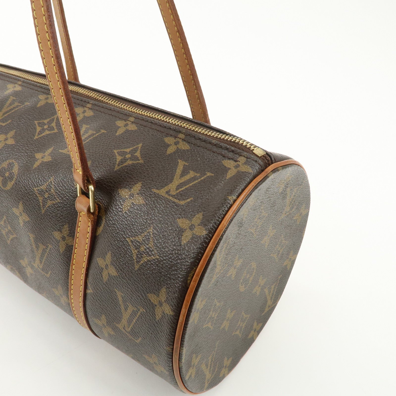 Louis Vuitton Monogram Papillon 30 Hand Bag New Style Brown M51385