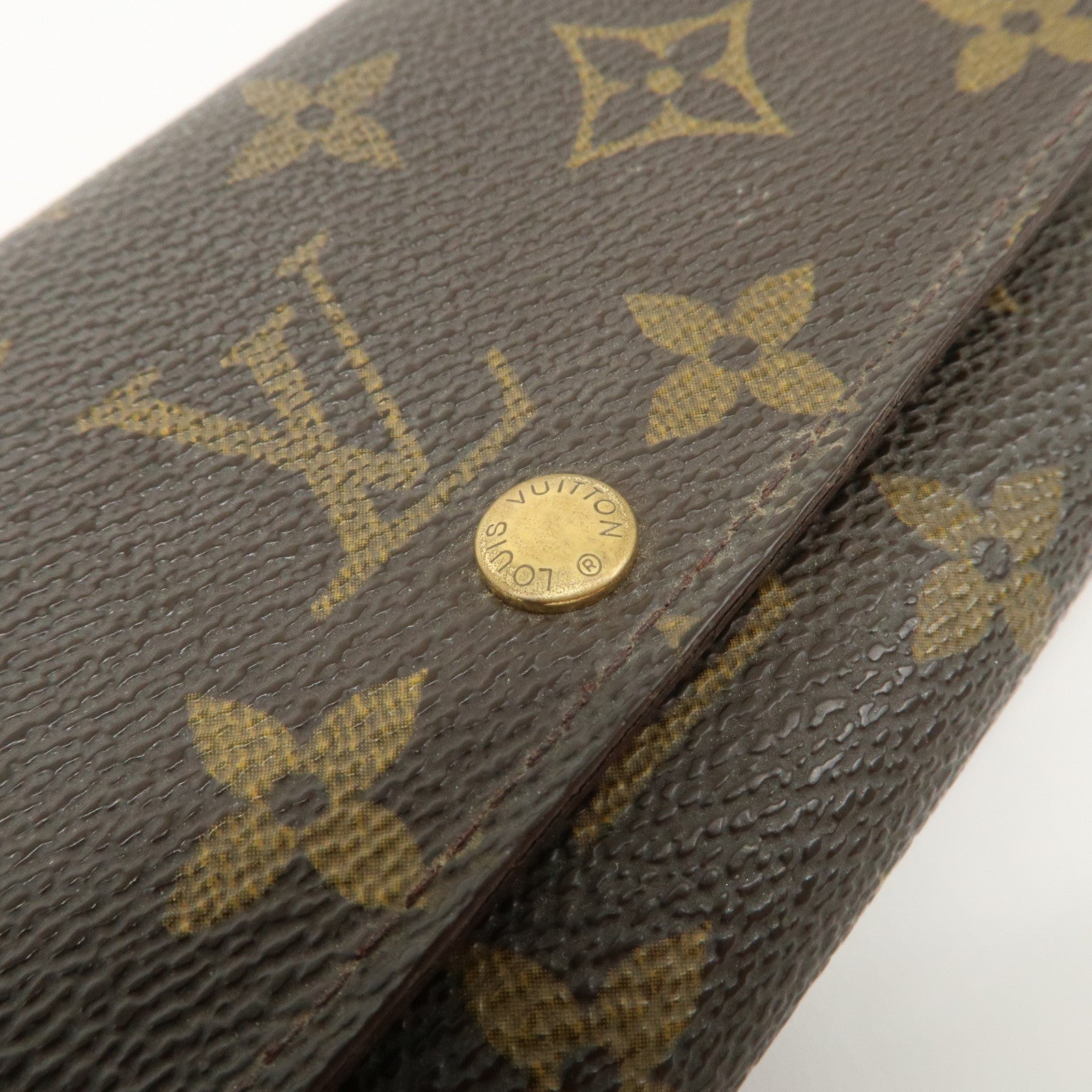 Louis Vuitton Monogram Porte Monnaie Zip Bifold Wallet M61735