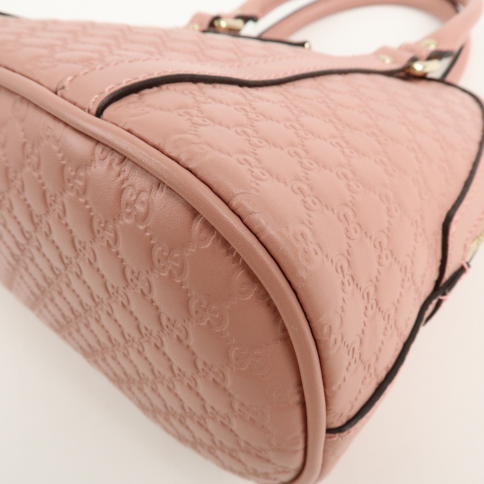 GUCCI Micro Guccissima Leather 2Way Shoulder Hand Bag Pink 449654