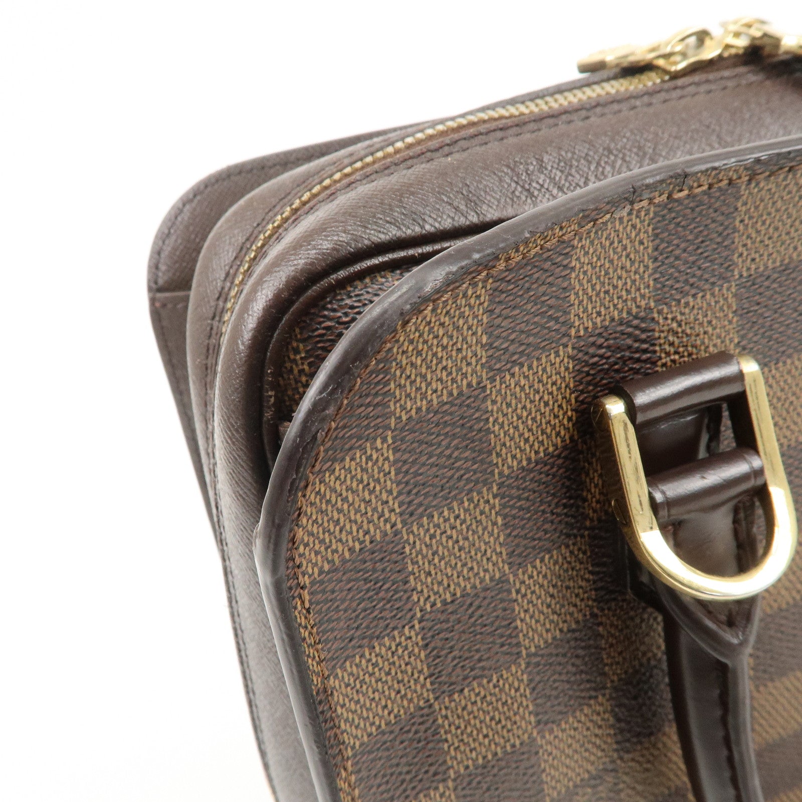 Louis Vuitton Damier Ebene Triana Hand Bag Brown N51155