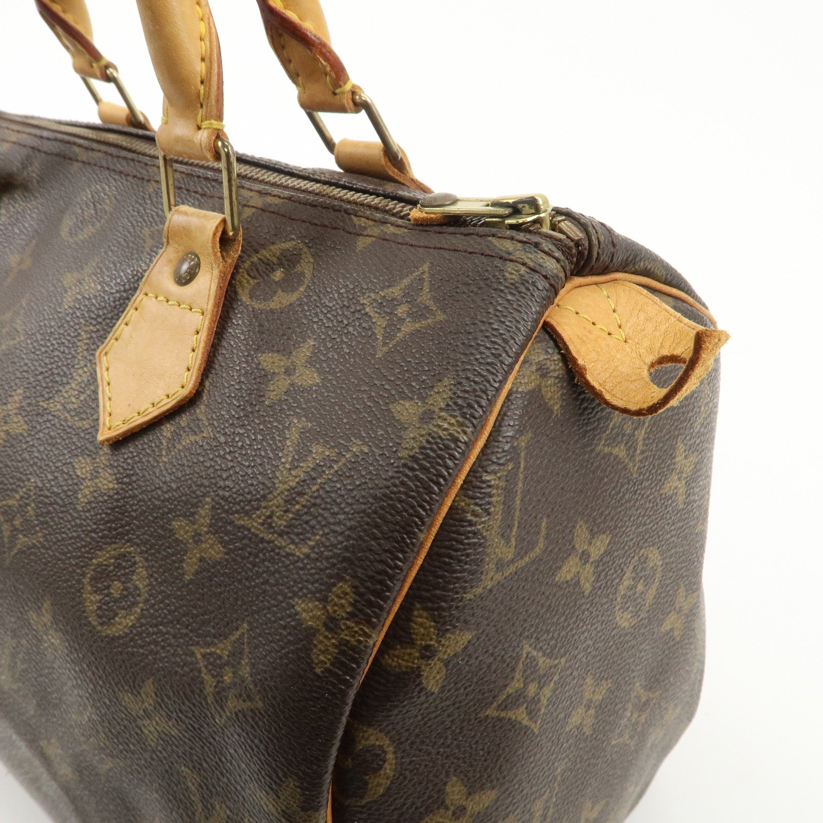 Louis Vuitton Monogram Speedy 30 Hand Bag Boston Bag M41526 Used