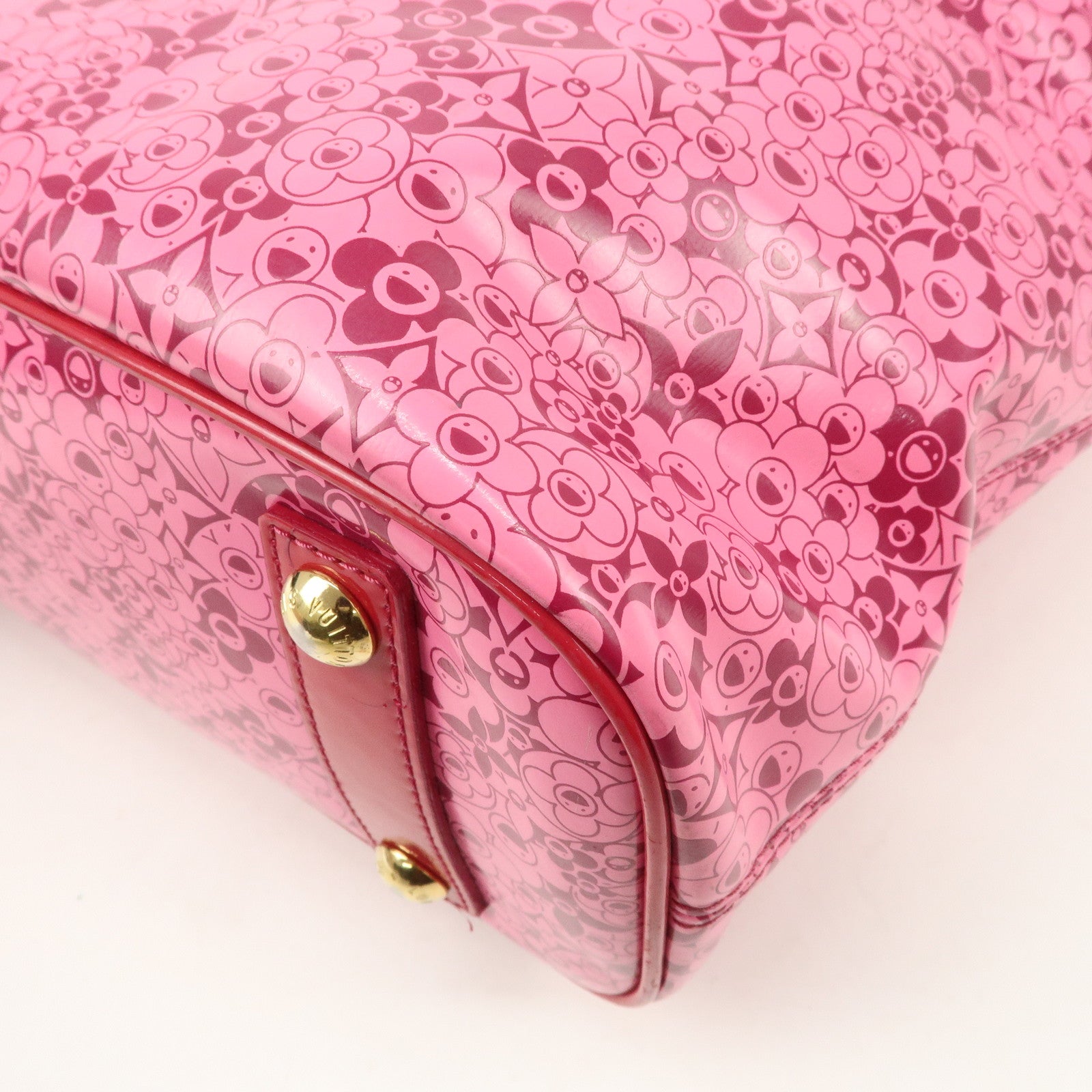 Louis Vuitton Cosmic Blossom PM Tote Bag Rose Pink Murakami M93160 Used