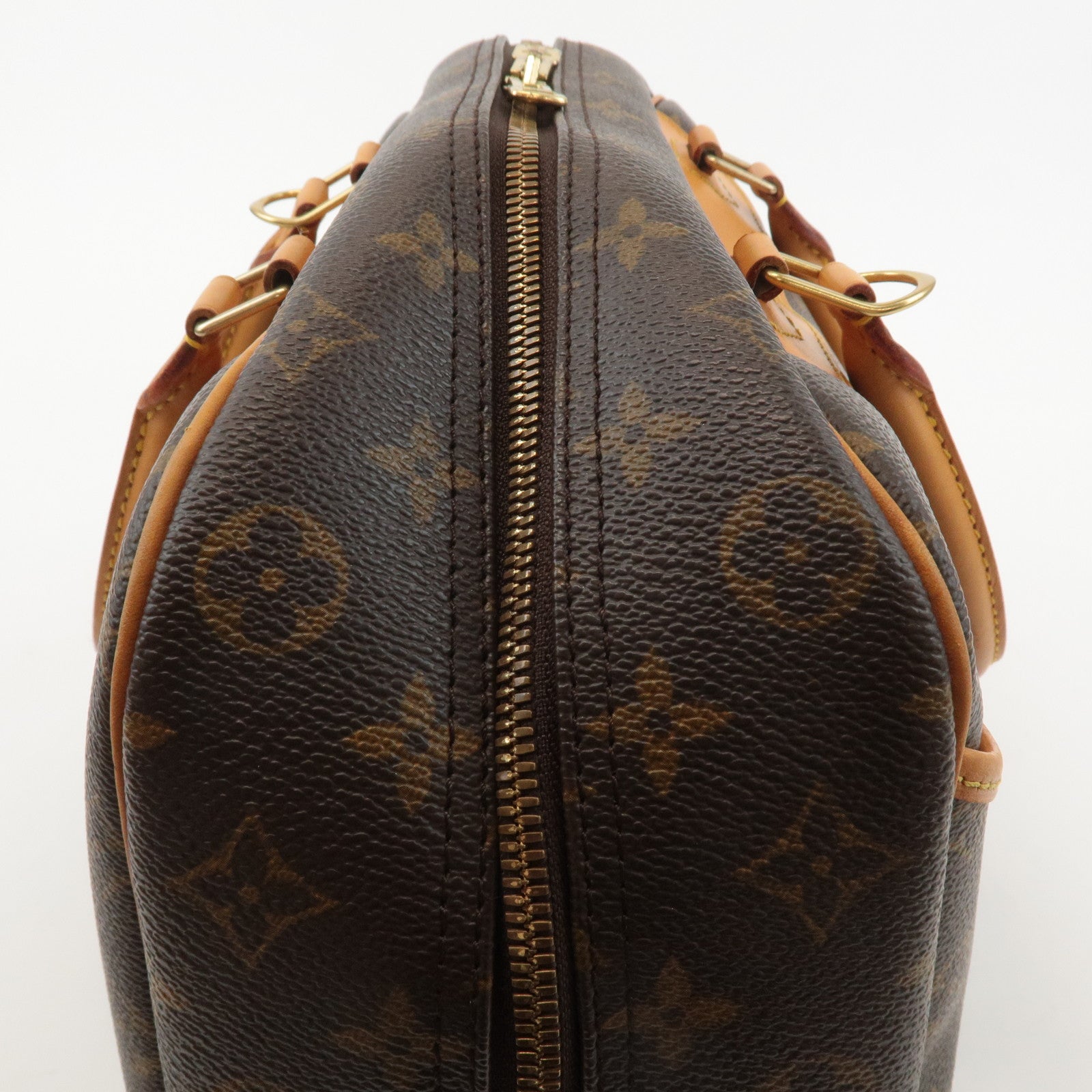 Louis Vuitton Monogram Deauville Hand Bag Brown M47270