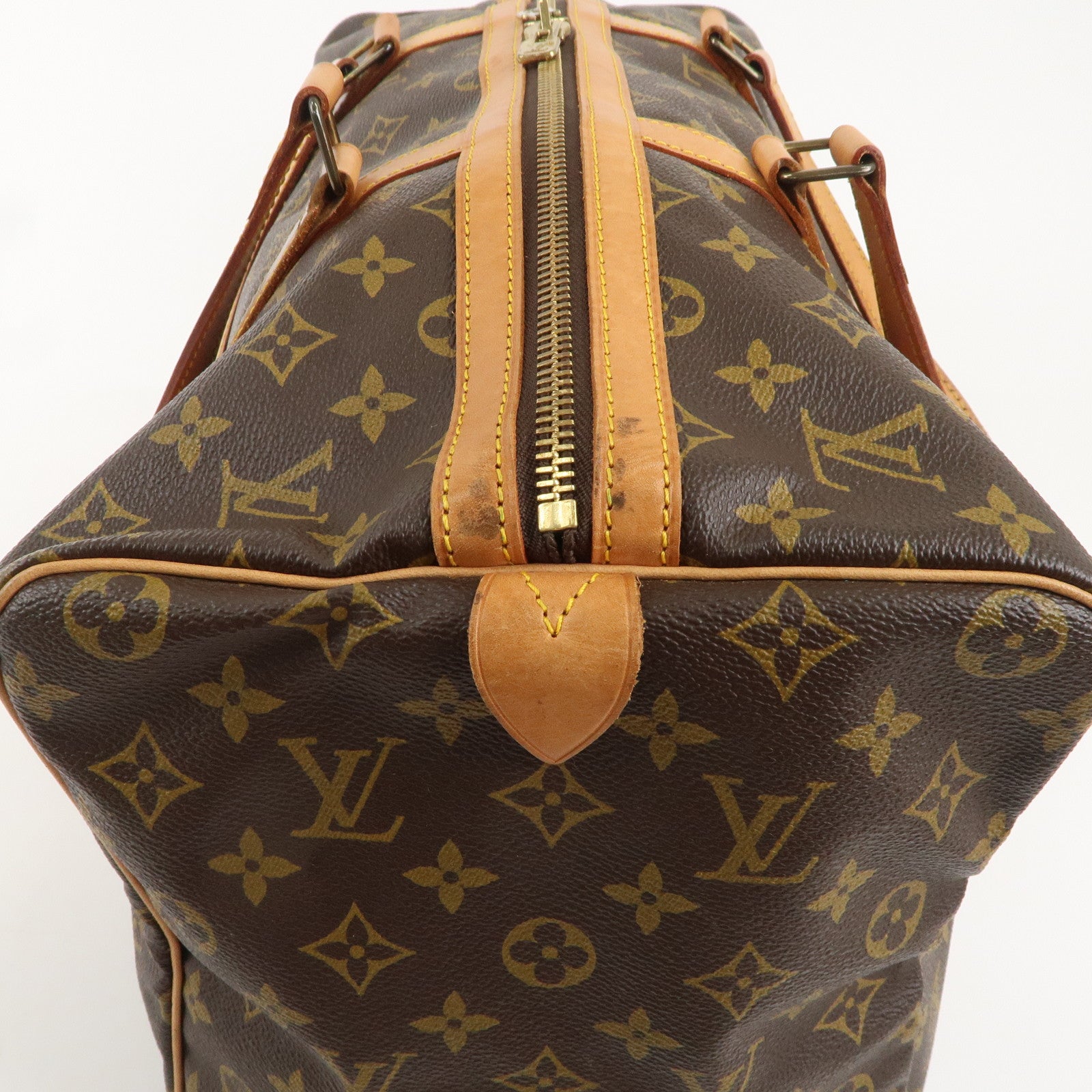 Louis Vuitton Monogram Sac Souple 45 Boston Bag Brown M41624