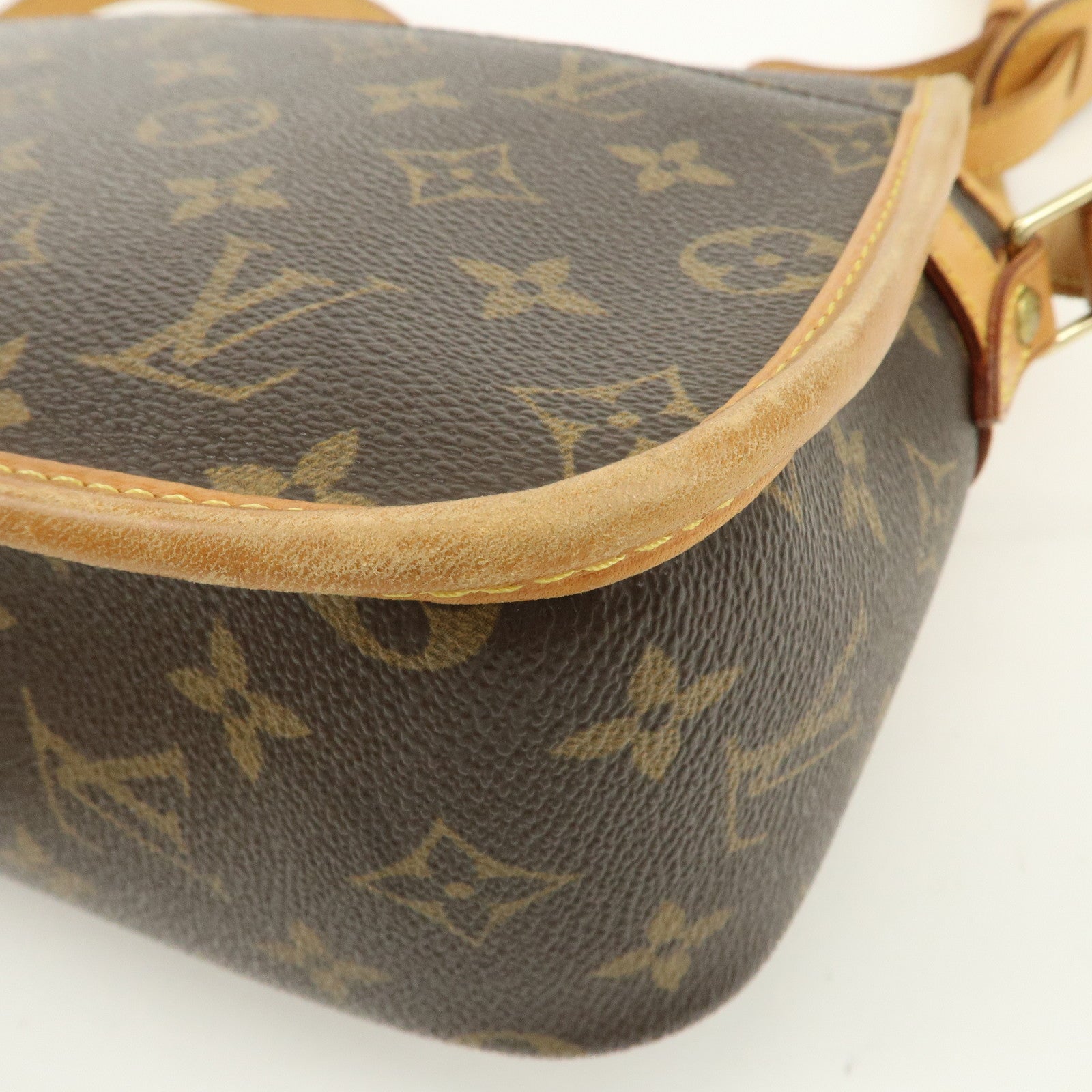 Louis Vuitton Monogram Sologne Shoulder Bag Brown M42250 Used